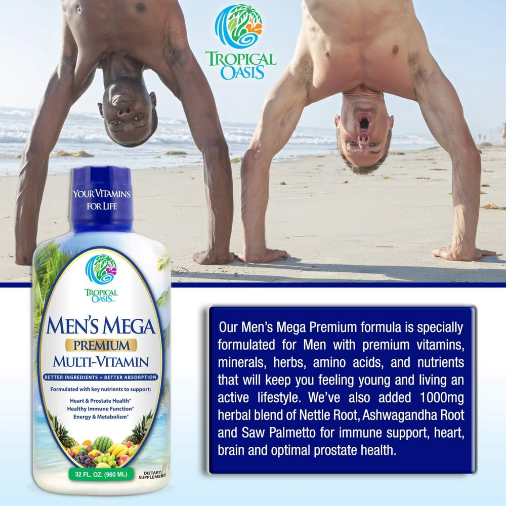 Tropical Oasis, Men's Premium Multi-Vitamin, 32 fl oz, 960ml