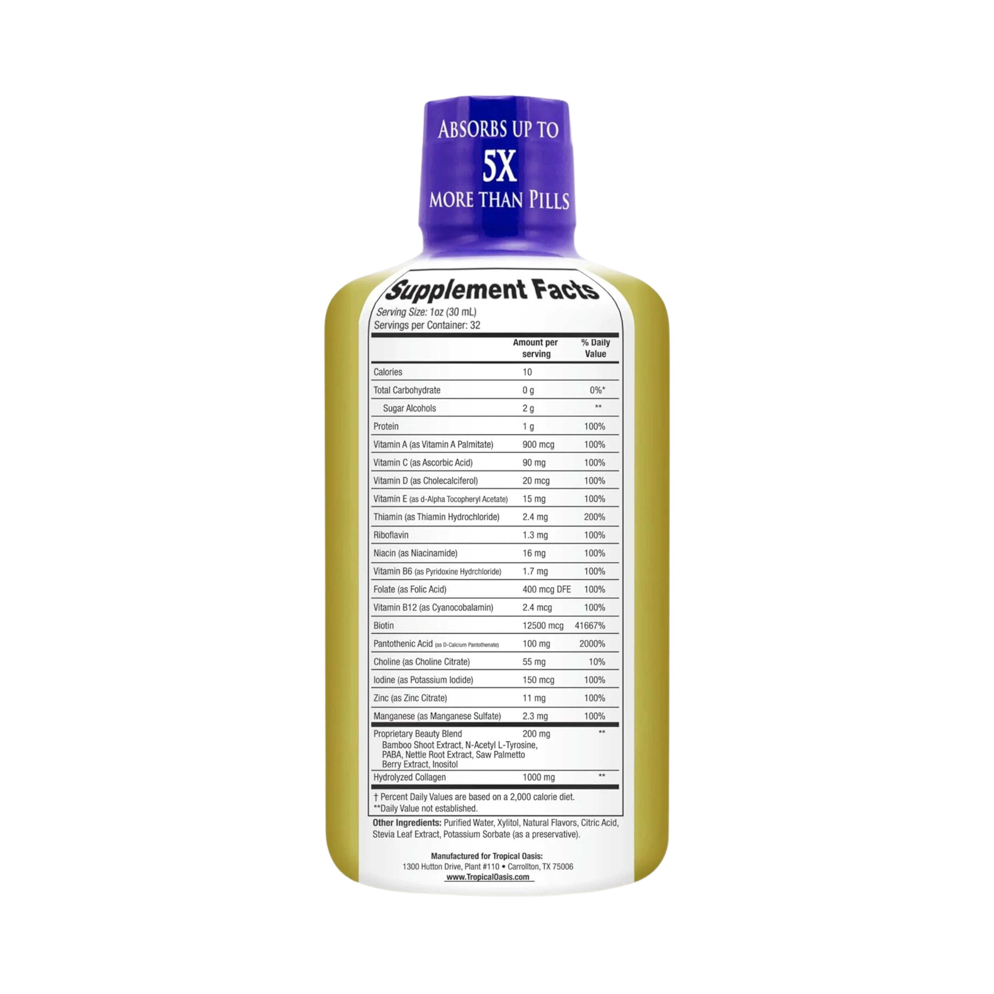 Tropical Oasis, Premium Liquid Beauty, 32 fl oz, 960 ml
