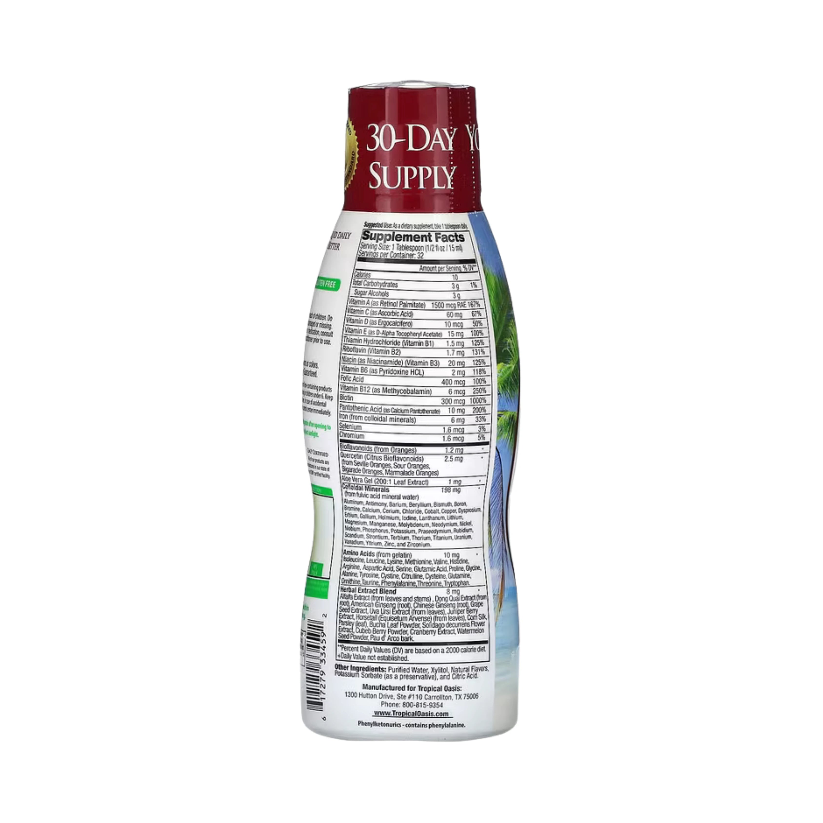 Tropical Oasis, Premium Multi-Vitamin Mineral, For Adults, 16 fl oz, 480 ml