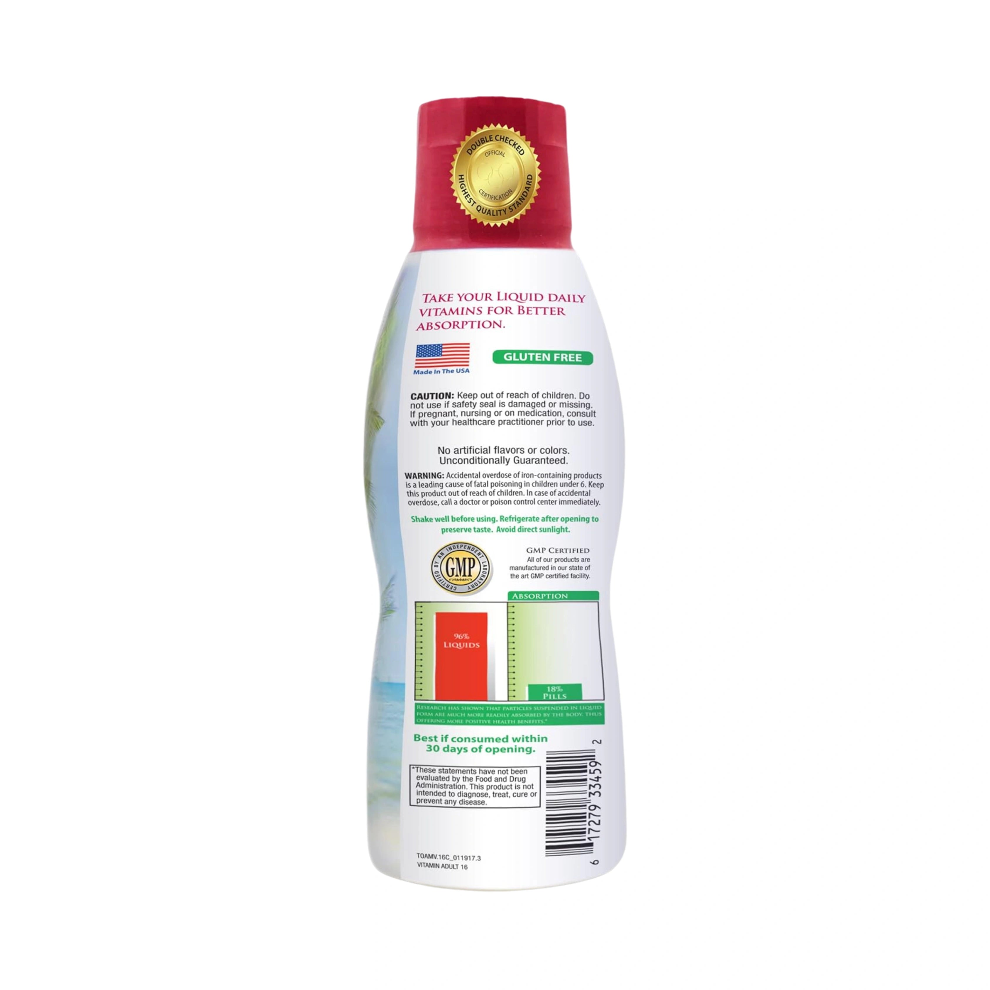 Tropical Oasis, Premium Multi-Vitamin Mineral, For Adults, 16 fl oz, 480 ml