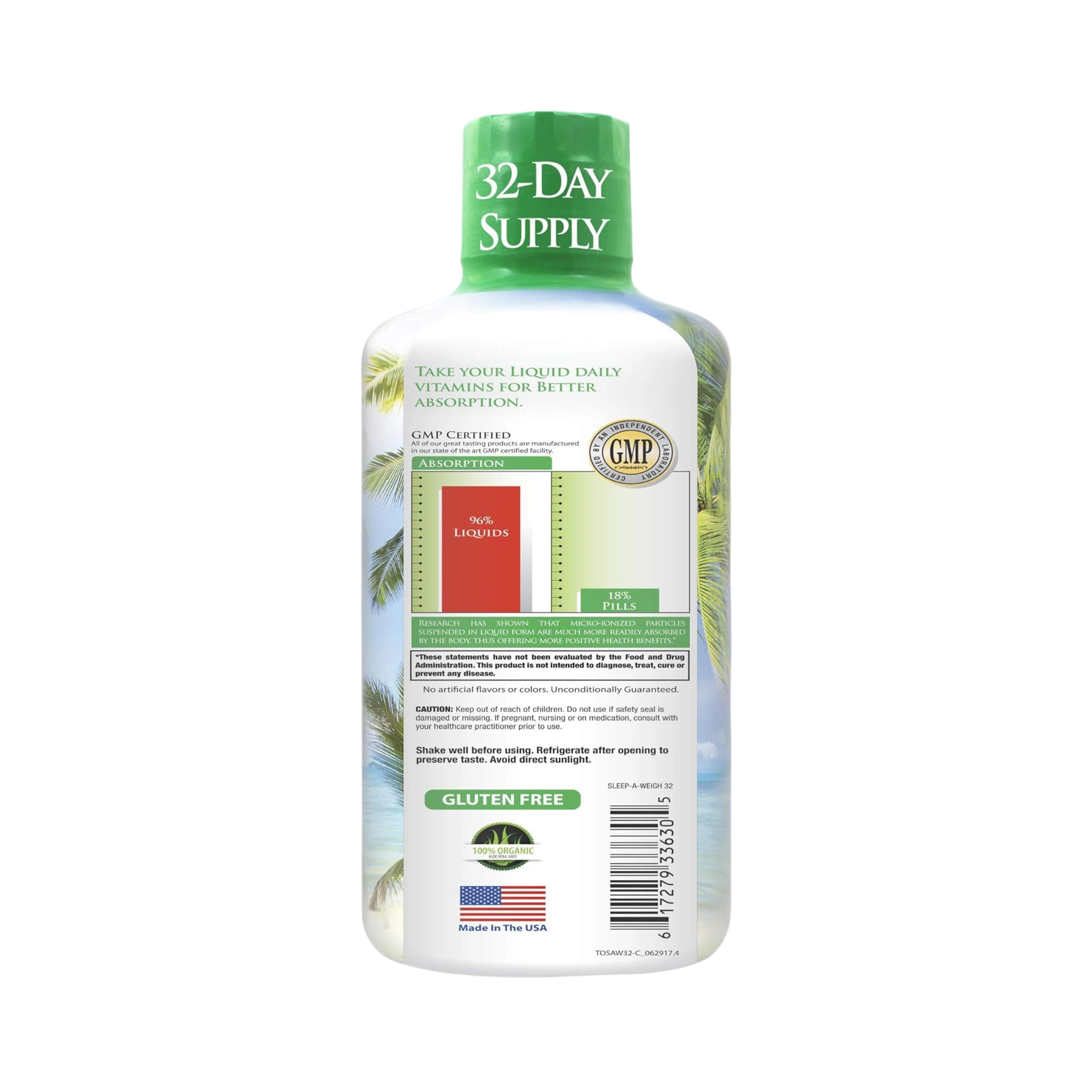 Tropical Oasis, Premium Sleep-A-Weigh Plus, 32 fl oz, 960 ml