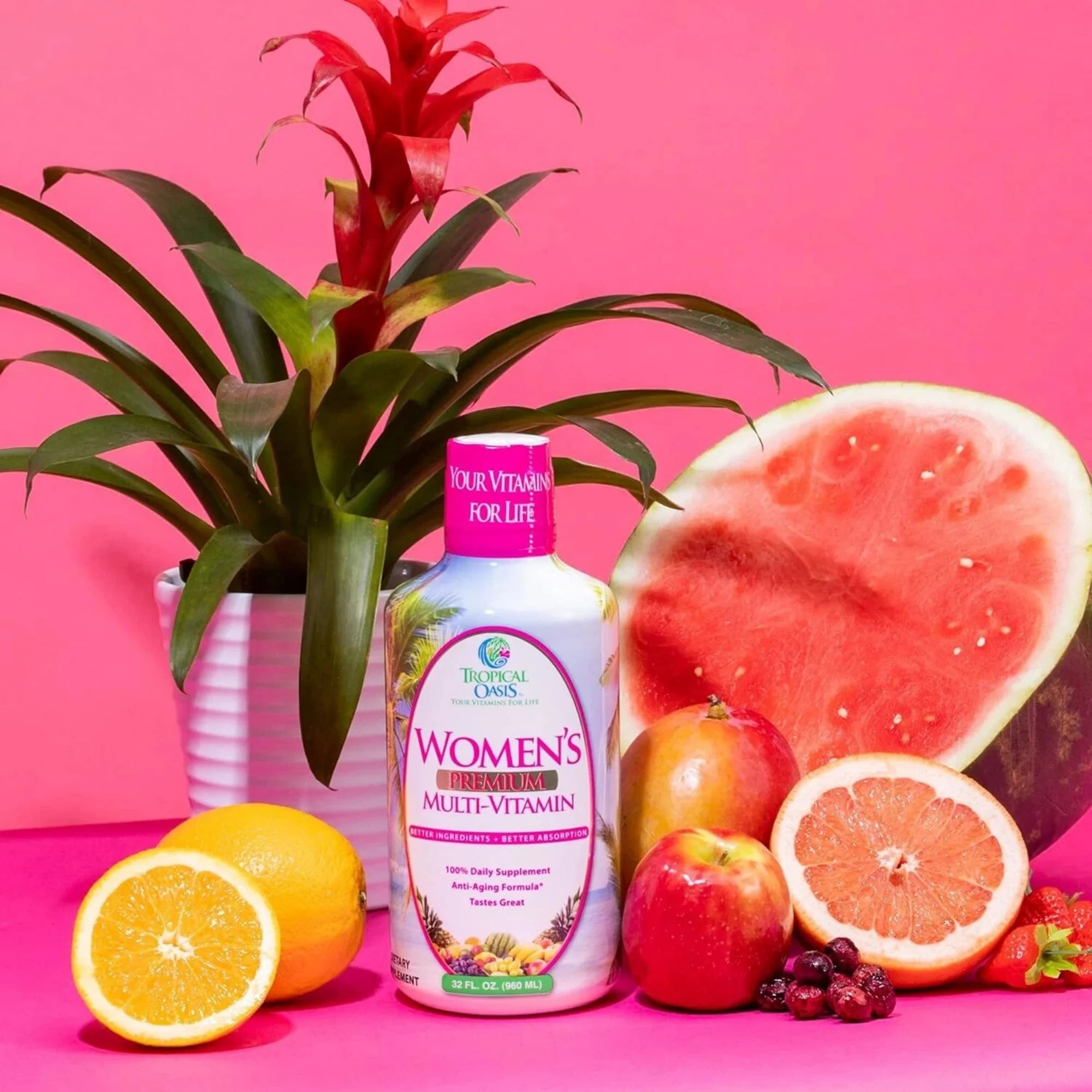 Tropical Oasis, Women’s Premium Multi-Vitamin, 32 fl oz, 960 ml