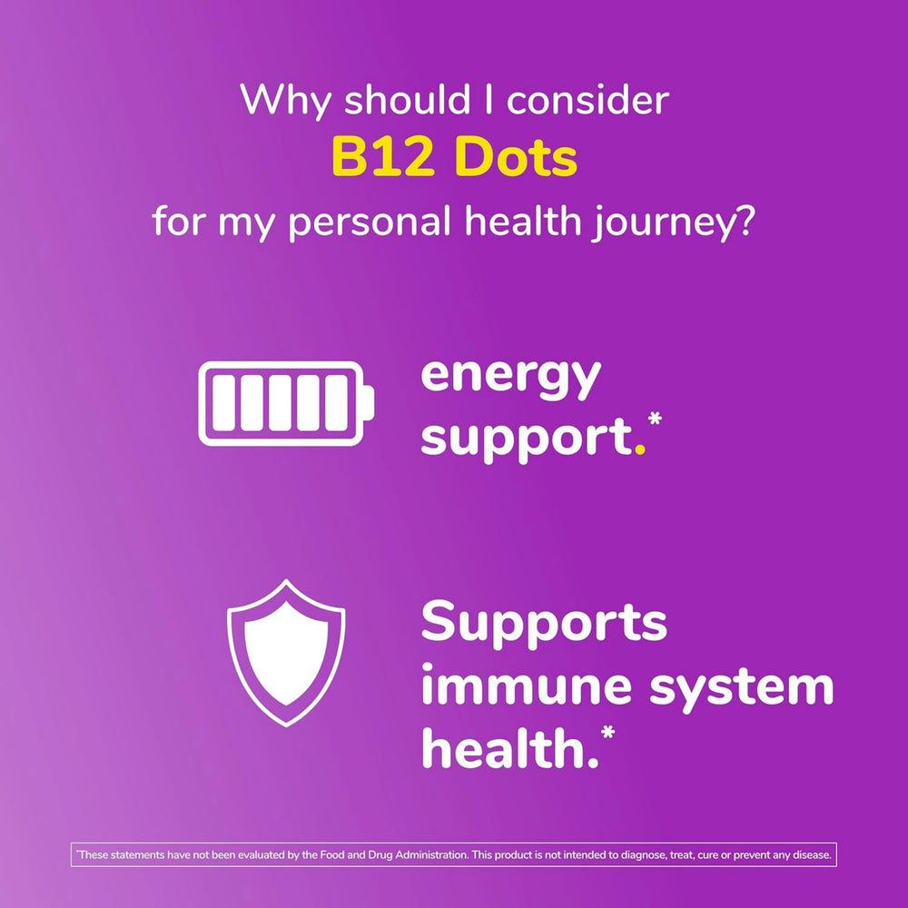 Twinlab, B12 DOTS, Cherry Flavor, 500 mcg, 100 Tables