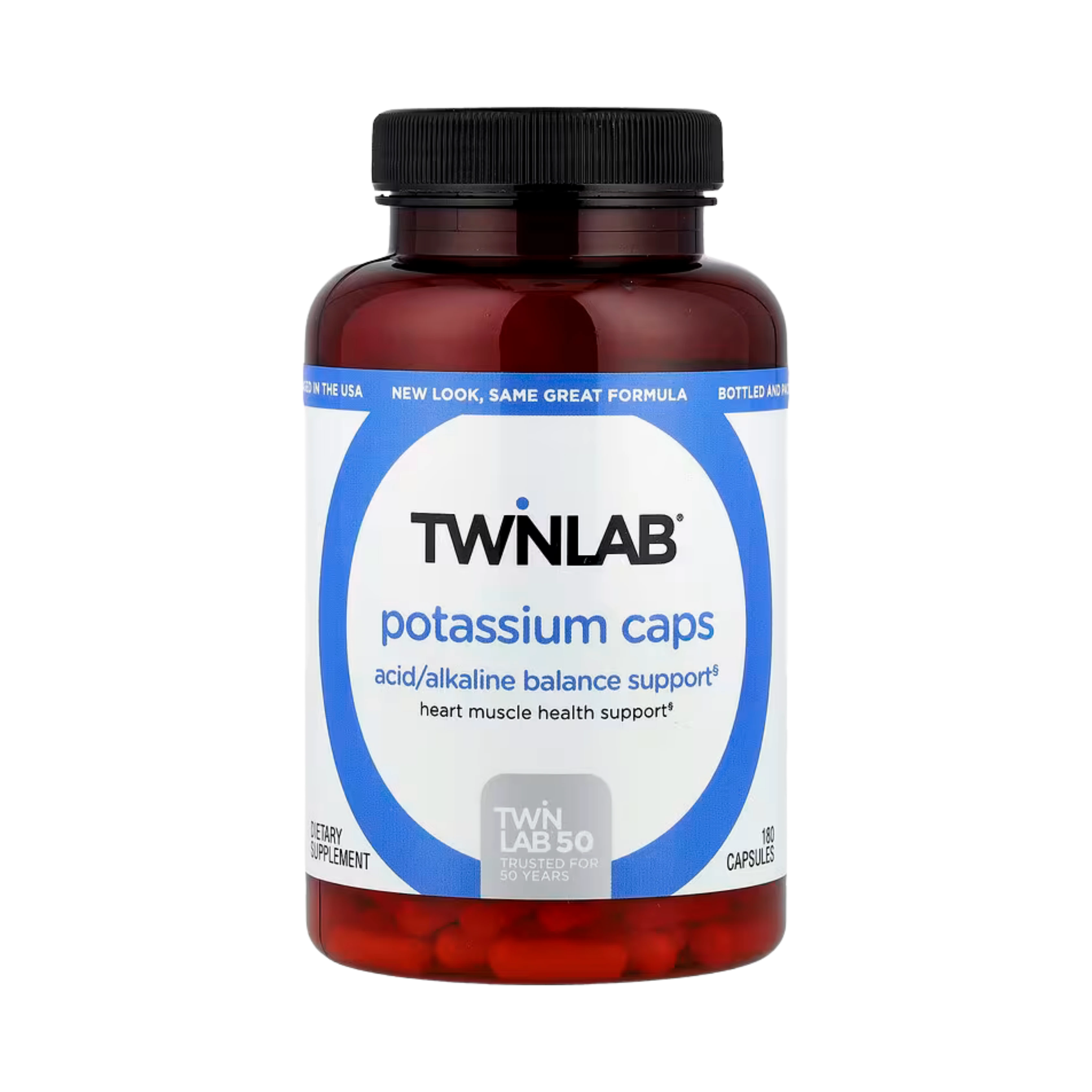Twinlab, Potassium Caps, 180 Capsules (99 mg per Capsule)
