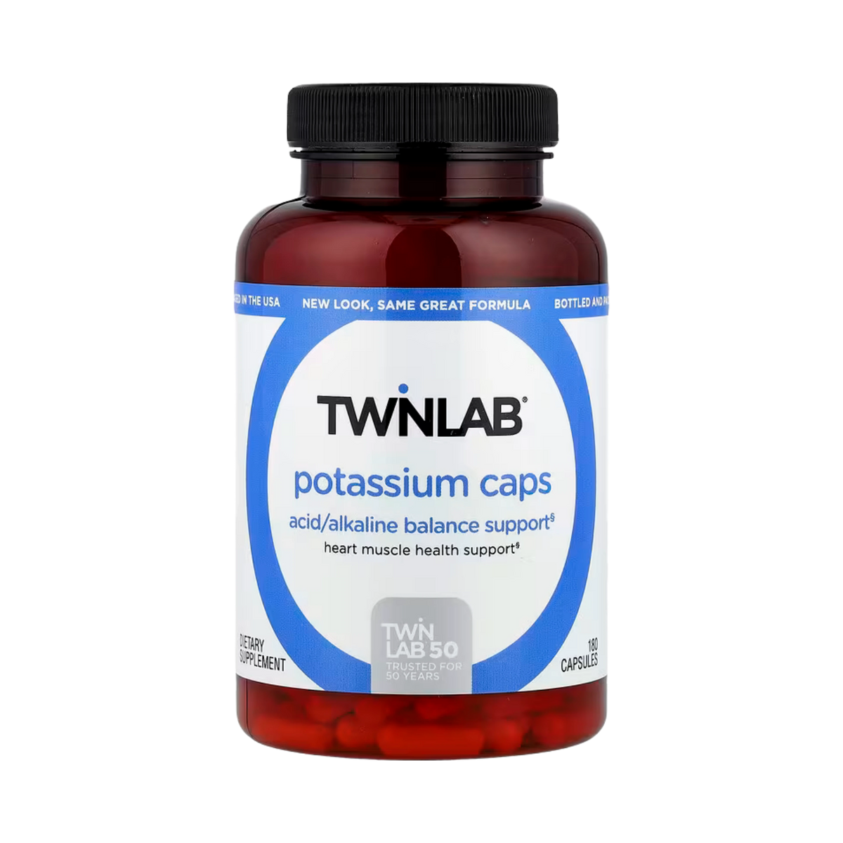 Twinlab, Potassium Caps, 180 Capsules (99 mg per Capsule)