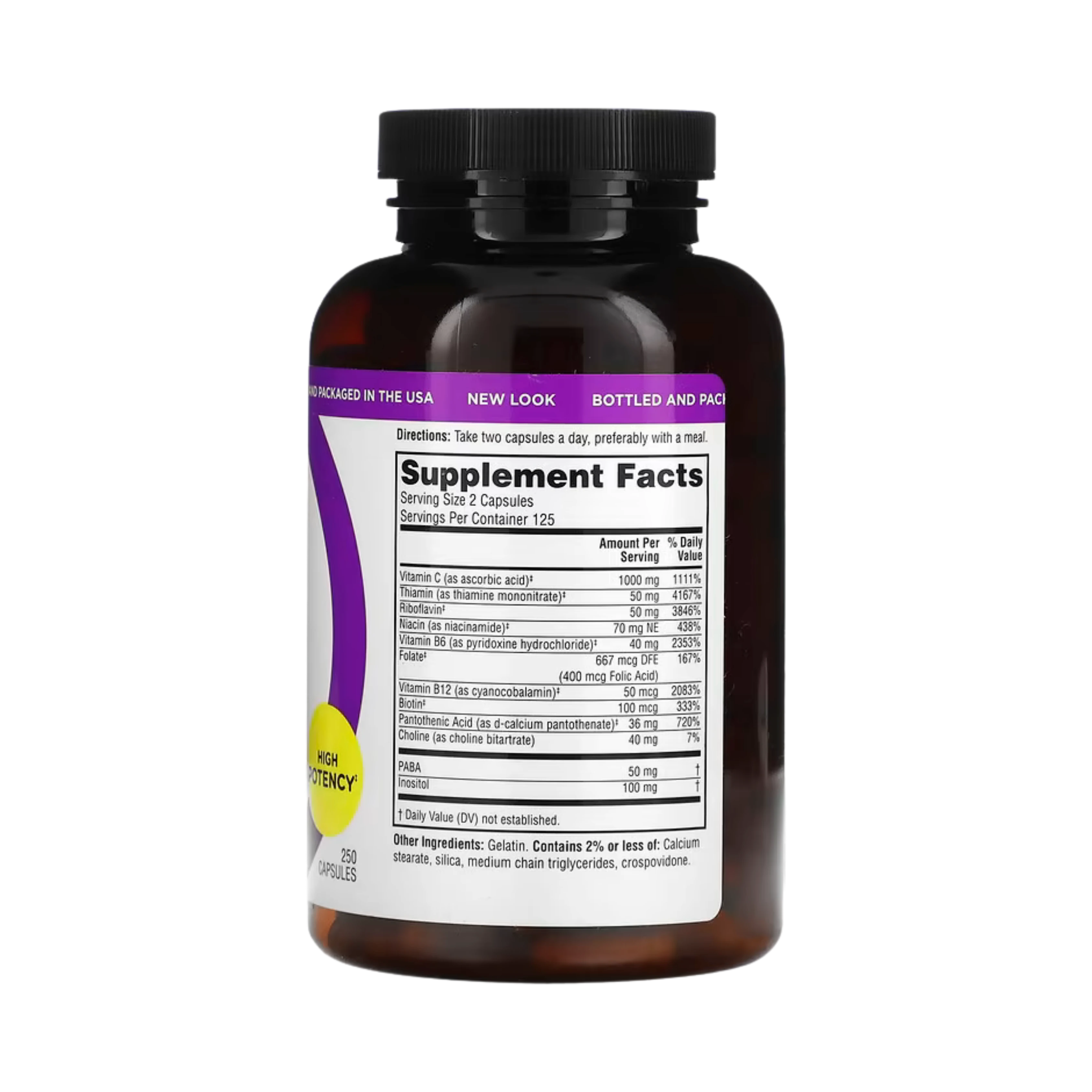 Twinlab, Stress B-Complex Caps, 250 Capsules