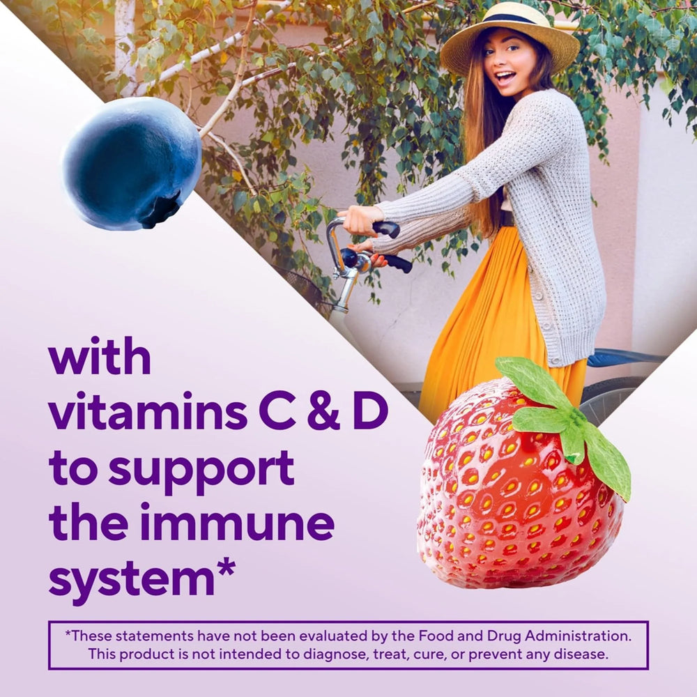 VitaFusion, Elderberry with Vitamins C & D, Berry, 90 Gummies