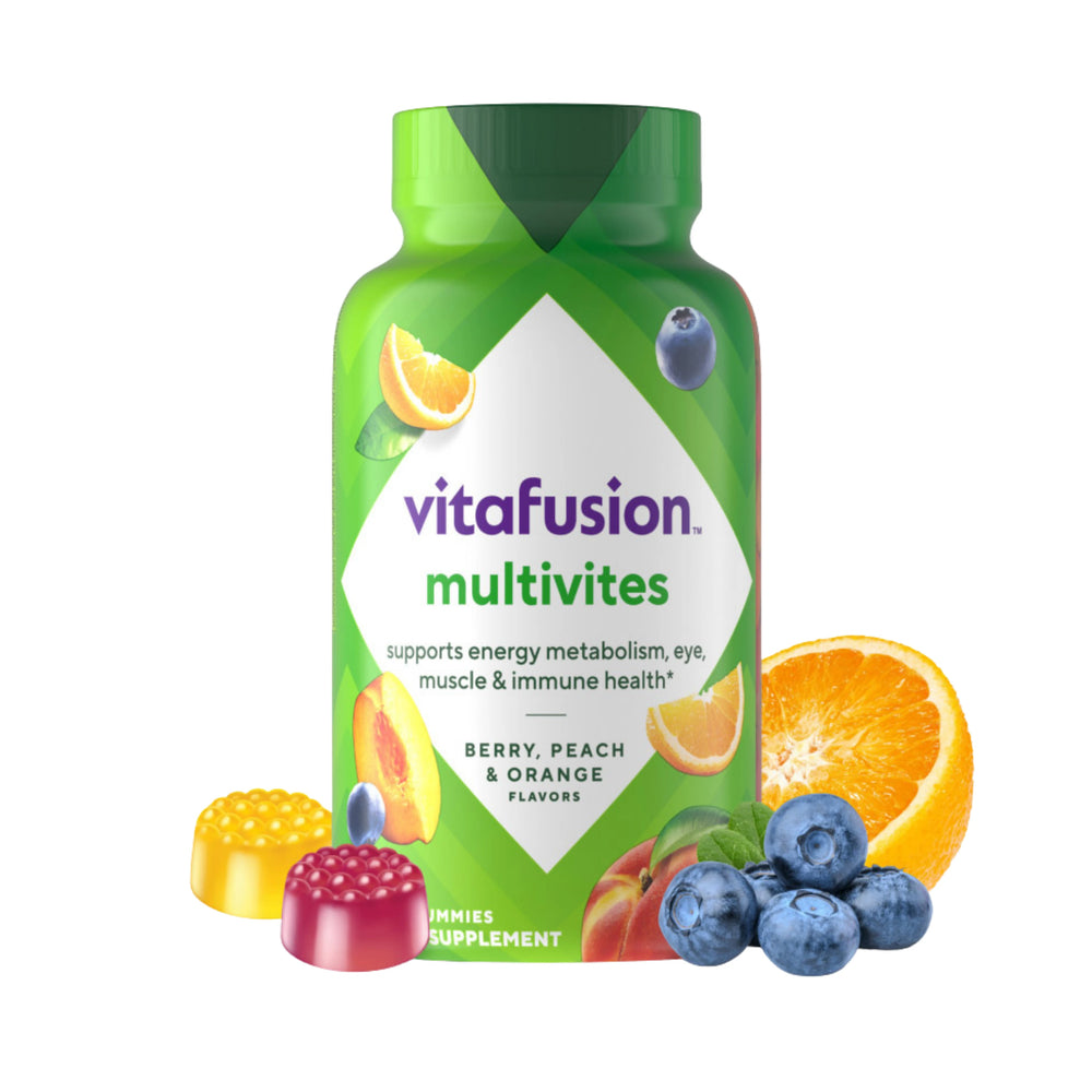 VitaFusion, Multivites Gummies, Berry, Peach & Orange, 150 Gummies
