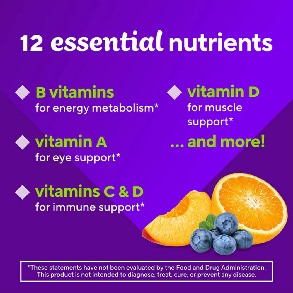 VitaFusion, Multivites Gummies, Berry, Peach & Orange, 150 Gummies