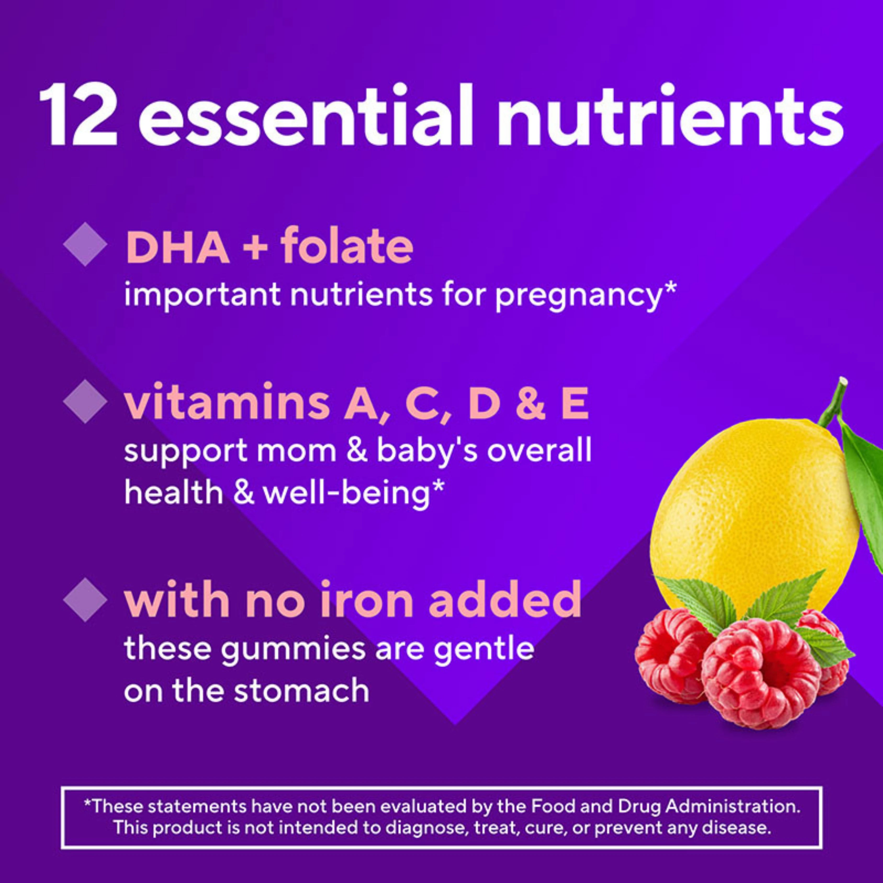 VitaFusion, Prenatal Gummy Vitamins ,Raspberry Lemonade, 90 Gummies