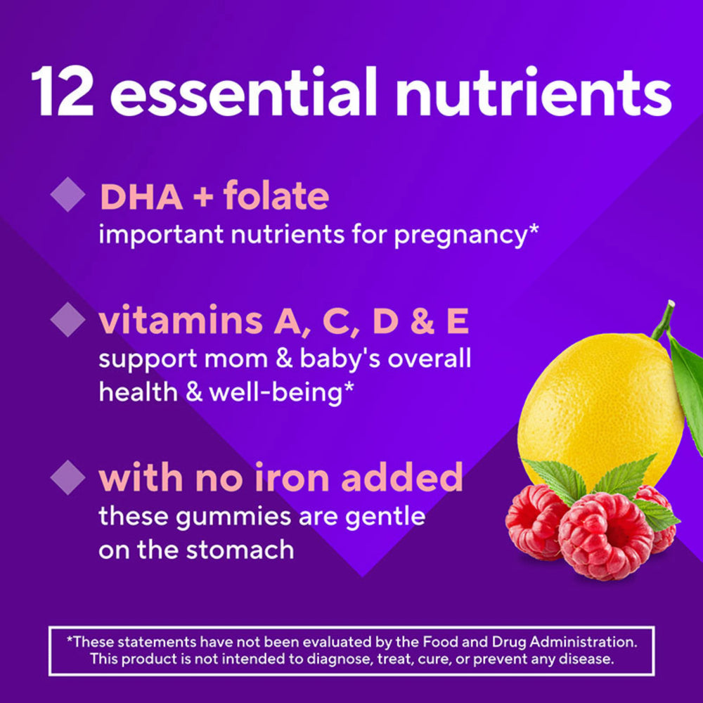 VitaFusion, Prenatal Gummy Vitamins ,Raspberry Lemonade, 90 Gummies