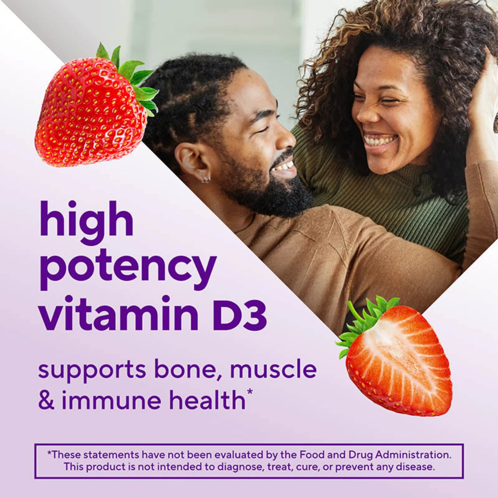 VitaFusion, Vitamin D3,  Strawberry, 75 mcg, 120 Gummies