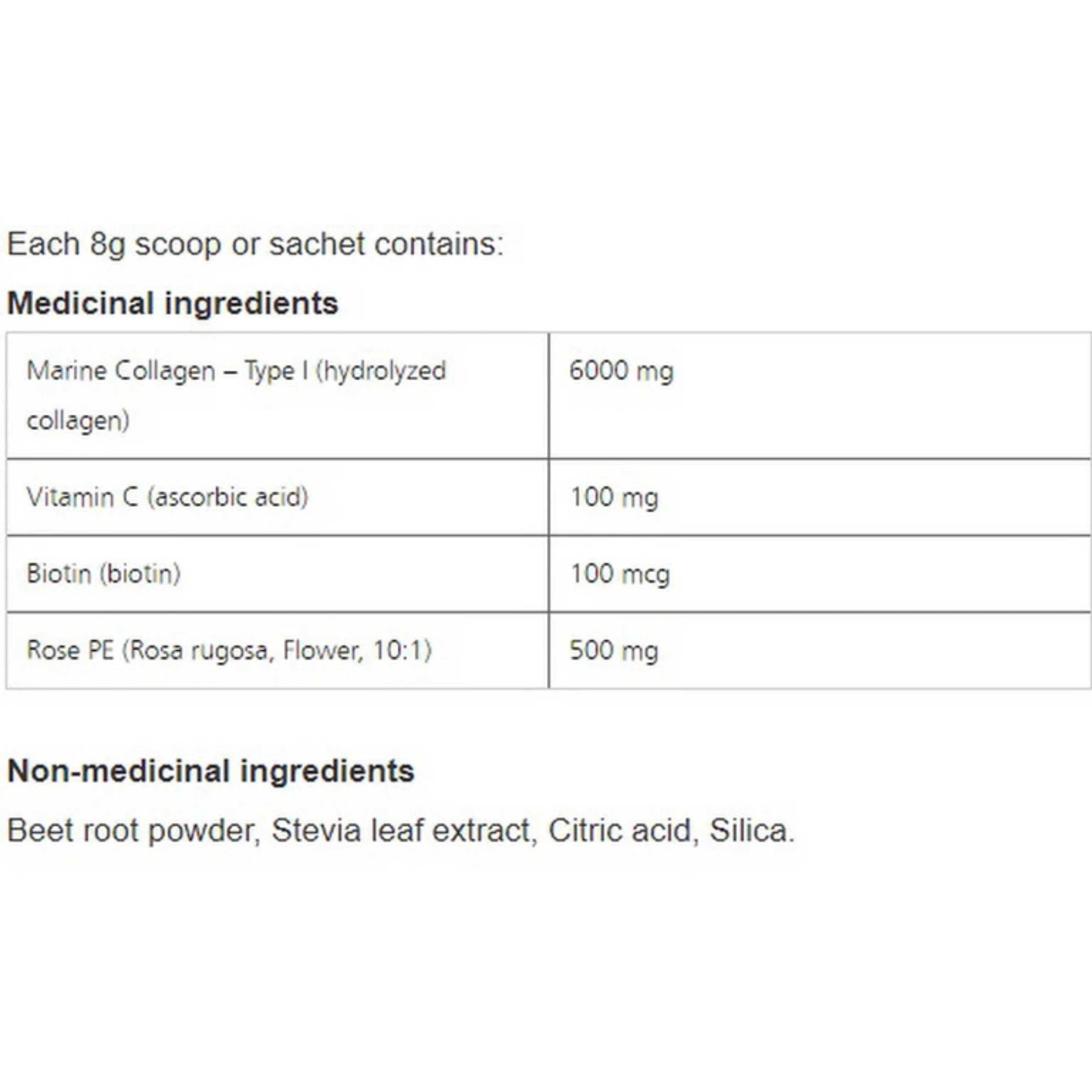 VITALITY GLOW, Marine Collagen + Rose, 200 g
