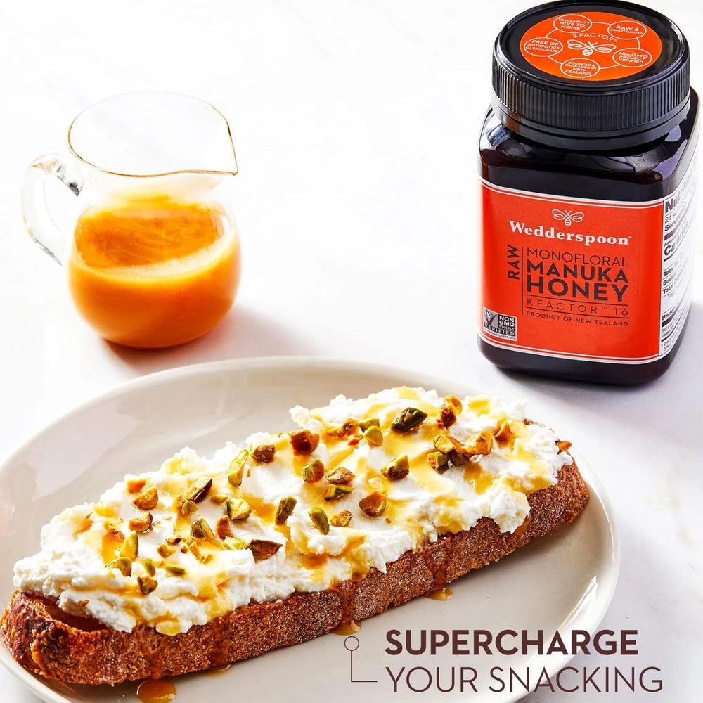 Wedderspoon, Raw Monofloral Manuka Honey, KFactor 16, 1.1 lb, 500 g