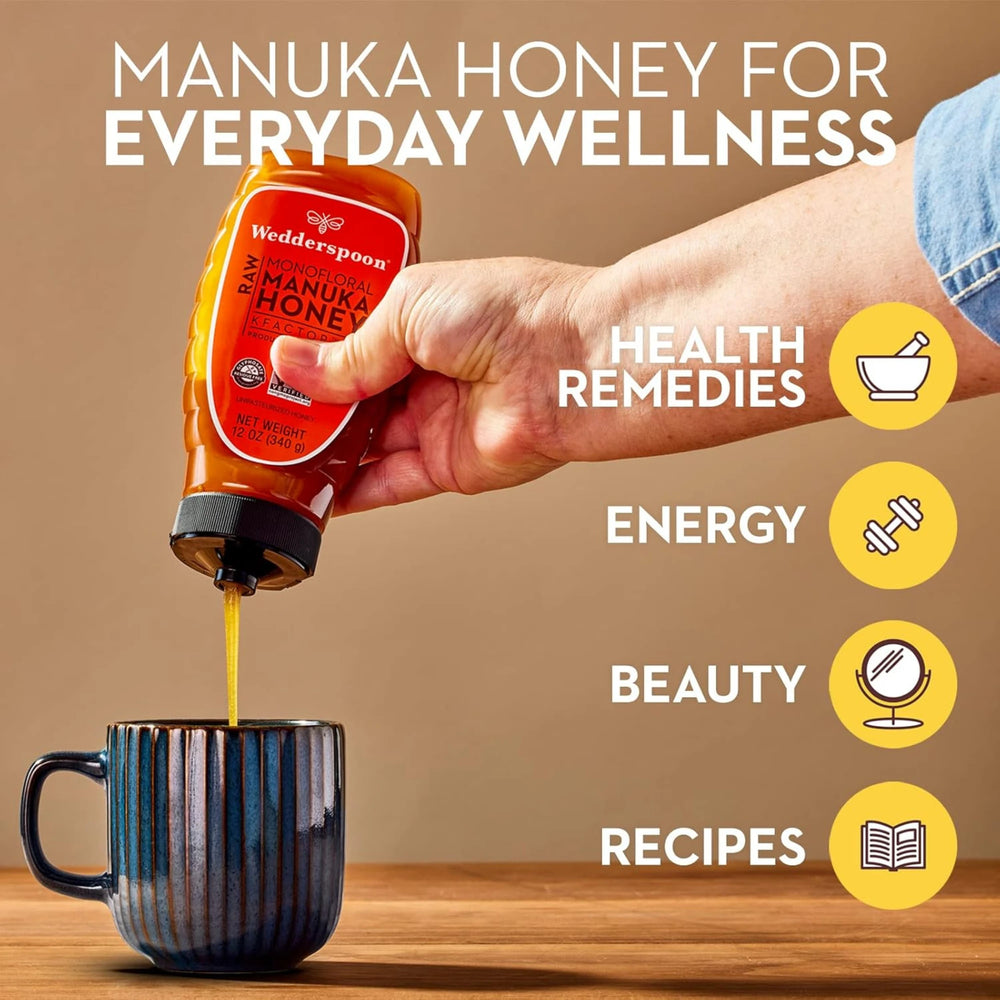 Wedderspoon, Raw Monofloral Manuka Honey, KFactor 16, 12 oz, 340 g