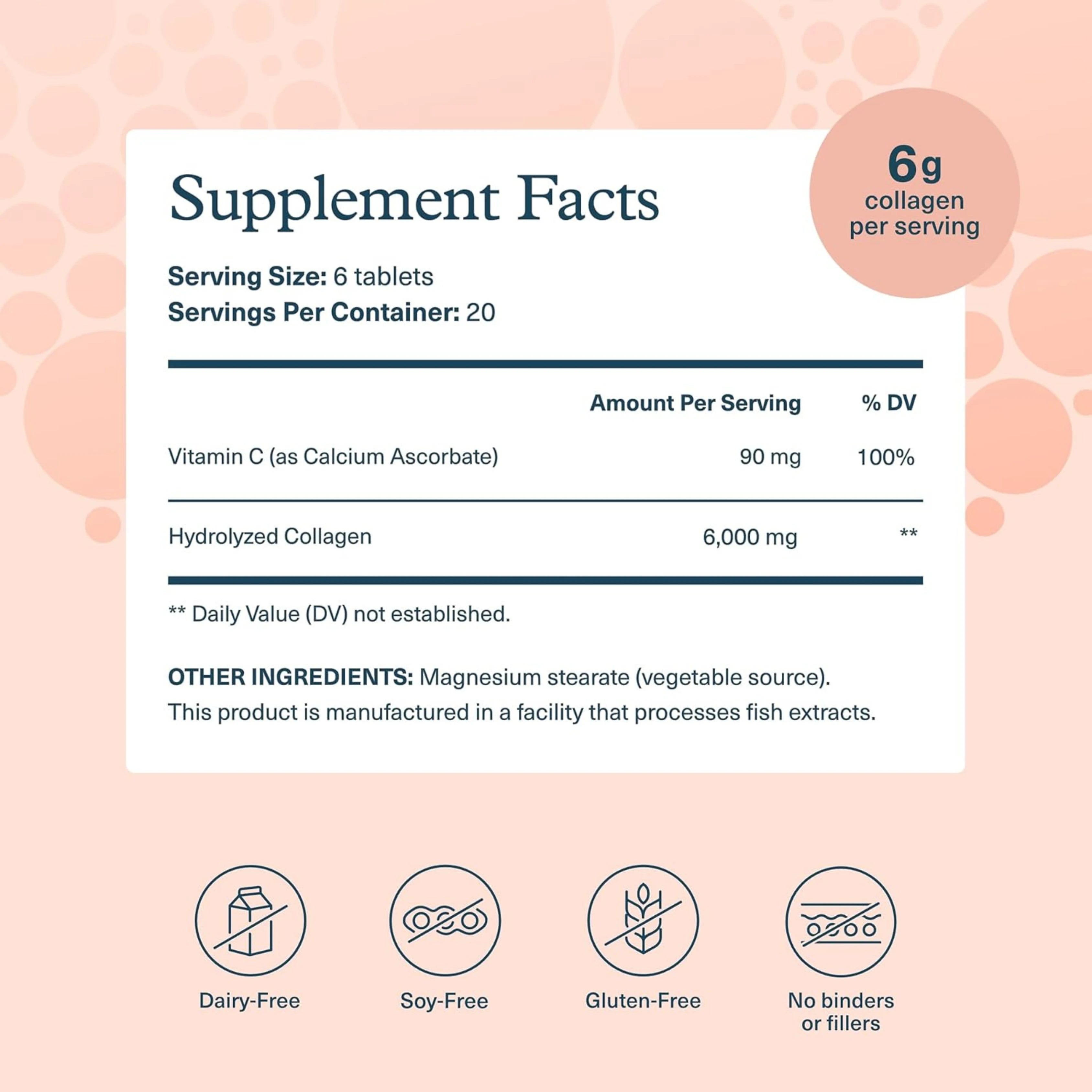 Youtheory, Advanced Collagen, 6000 Mg, 120 Tablets