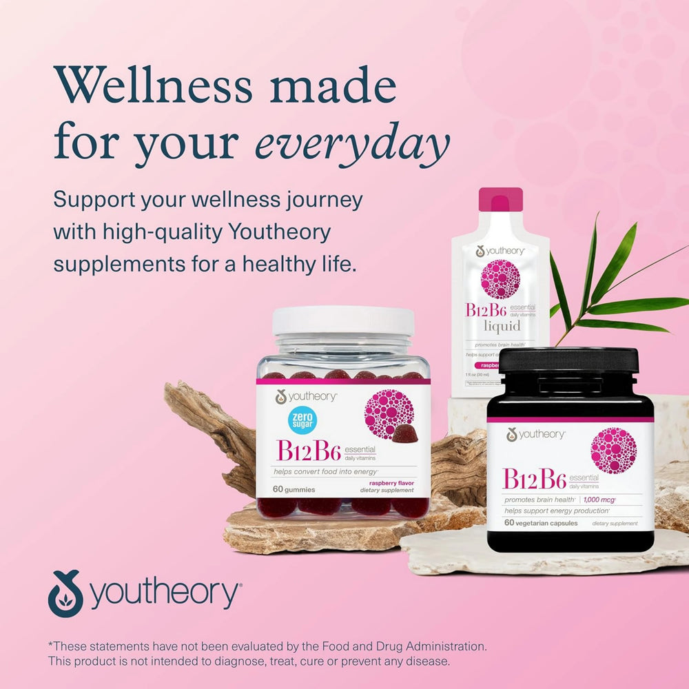 Youtheory, B12 and B6, 60 Vegetarian Capsules