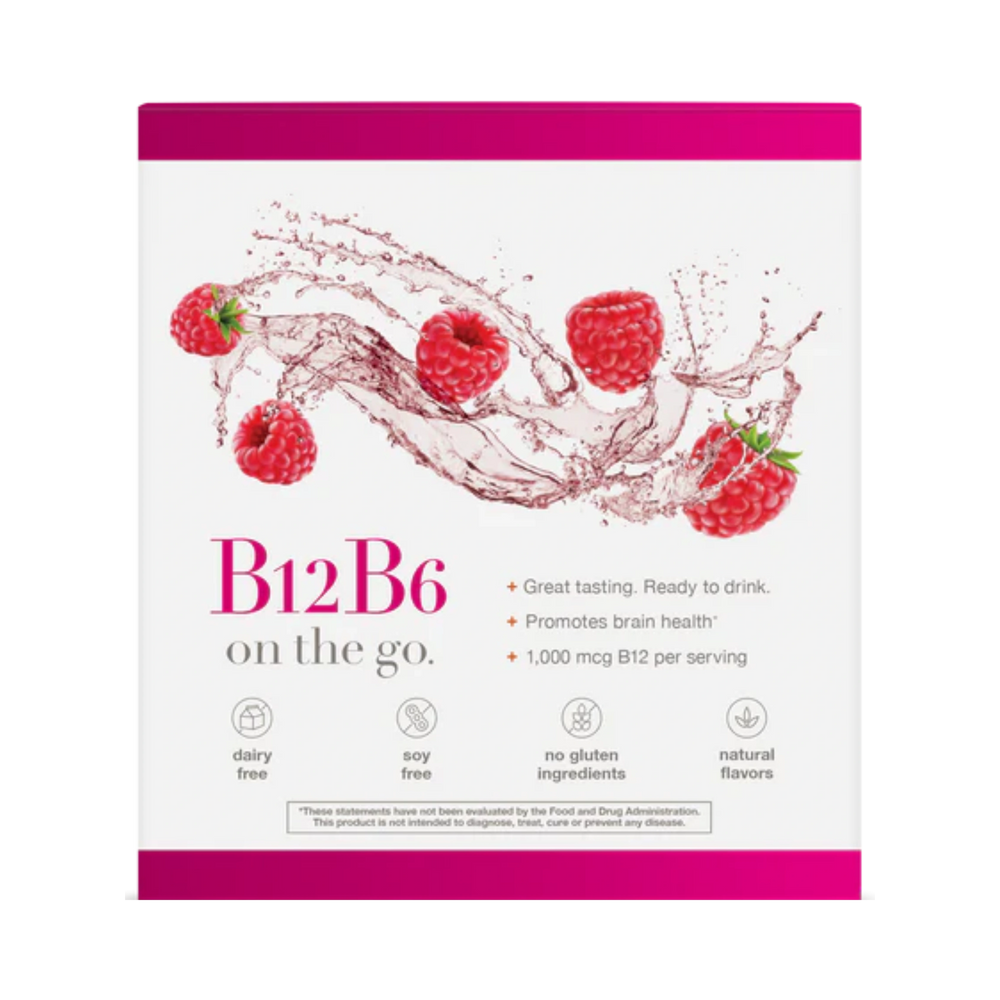 Youtheory, B12 and B6 Liquid raspberry, 12 Packets