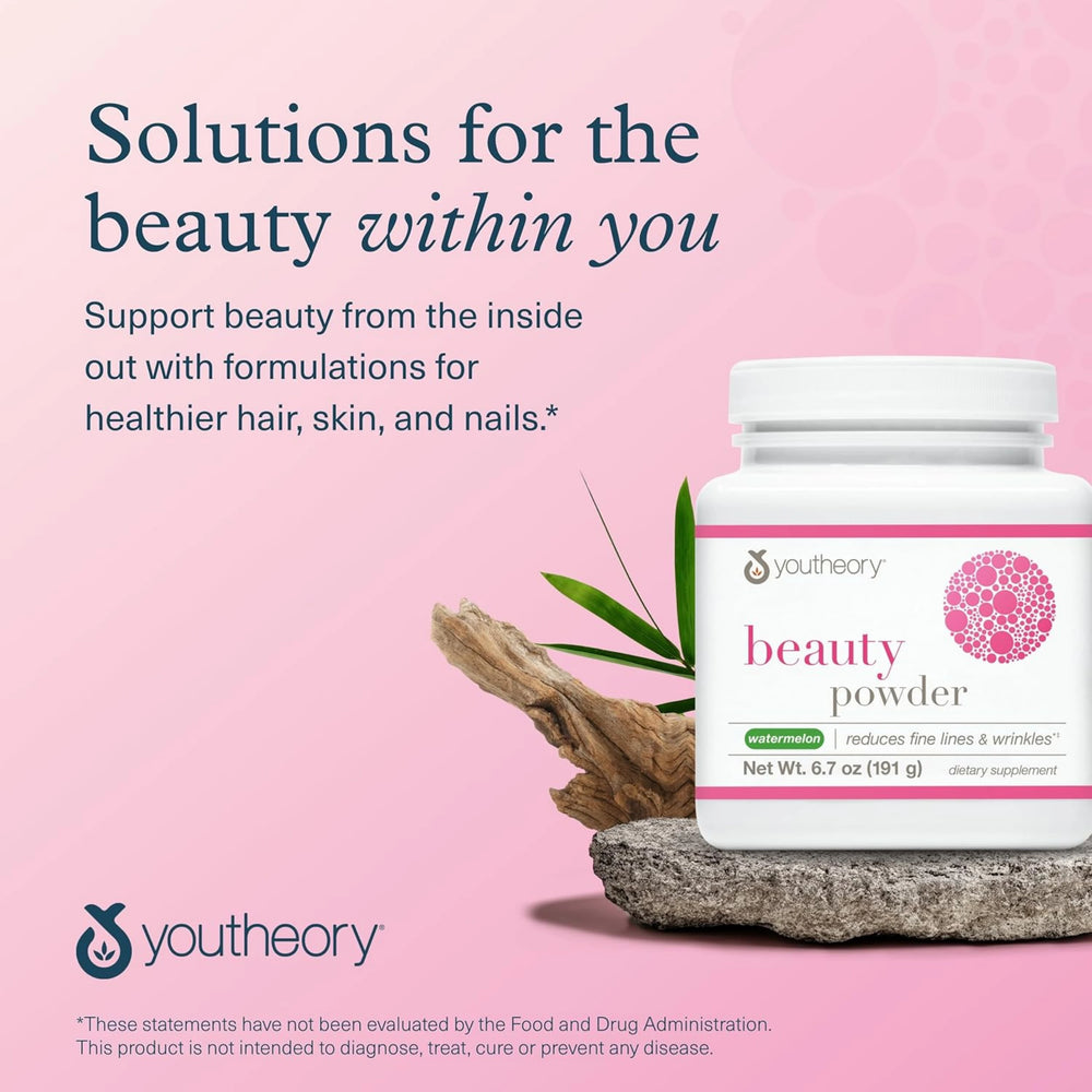 Youtheory, Beauty Powder, Watermelon, 6.7 OZ Ounce