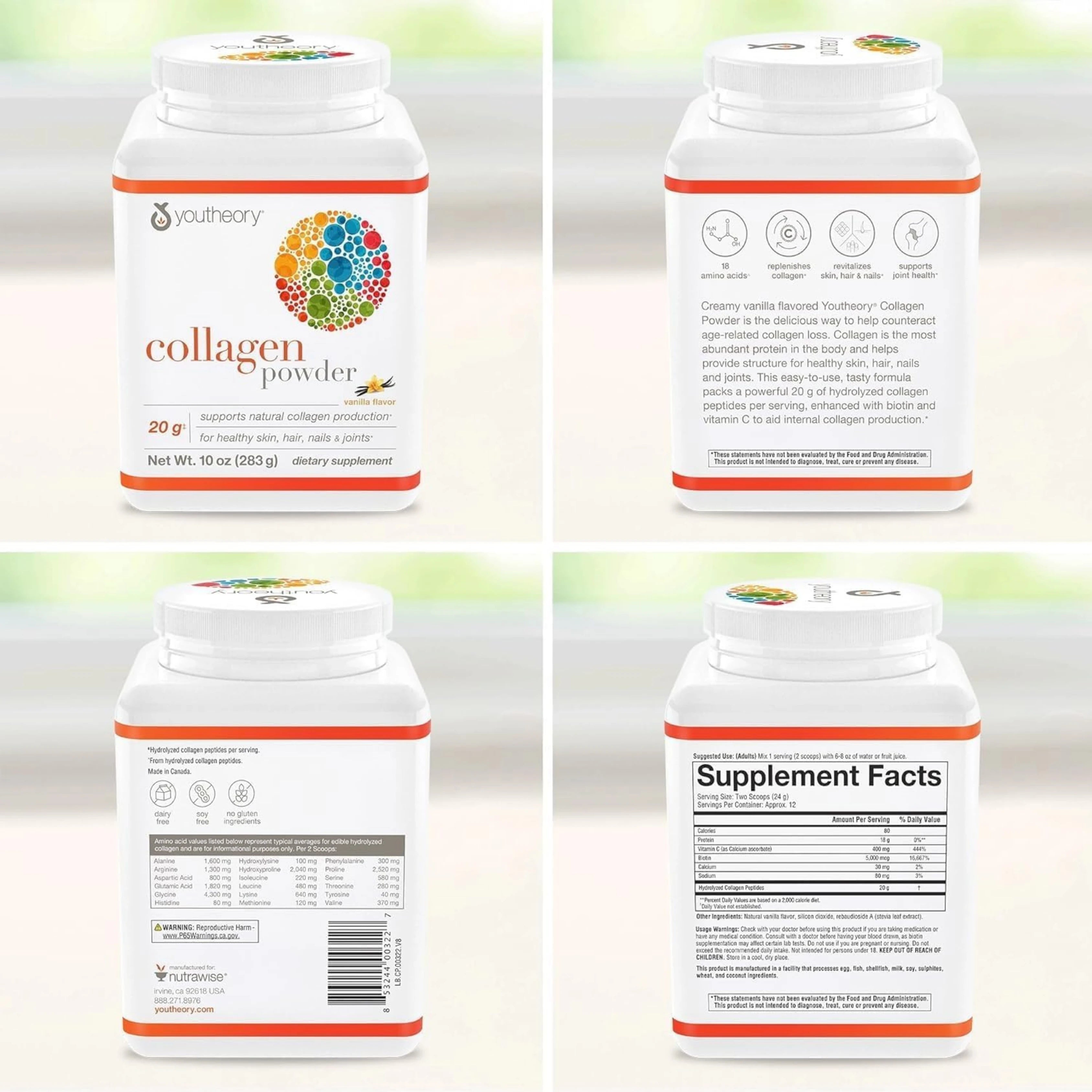 Youtheory, Collagen Powder, 10 OZ Ounce