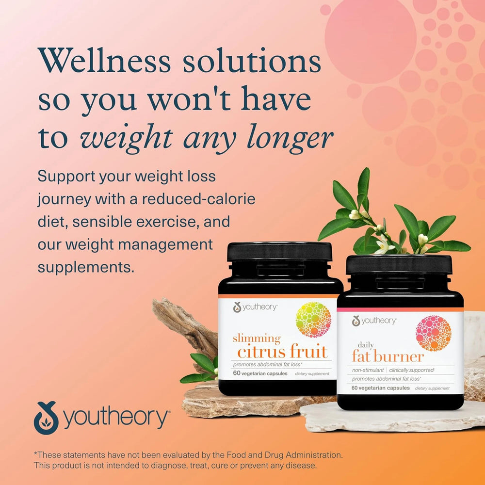 Youtheory, Daily Fat Burner, 60 Vegetarian Capsules