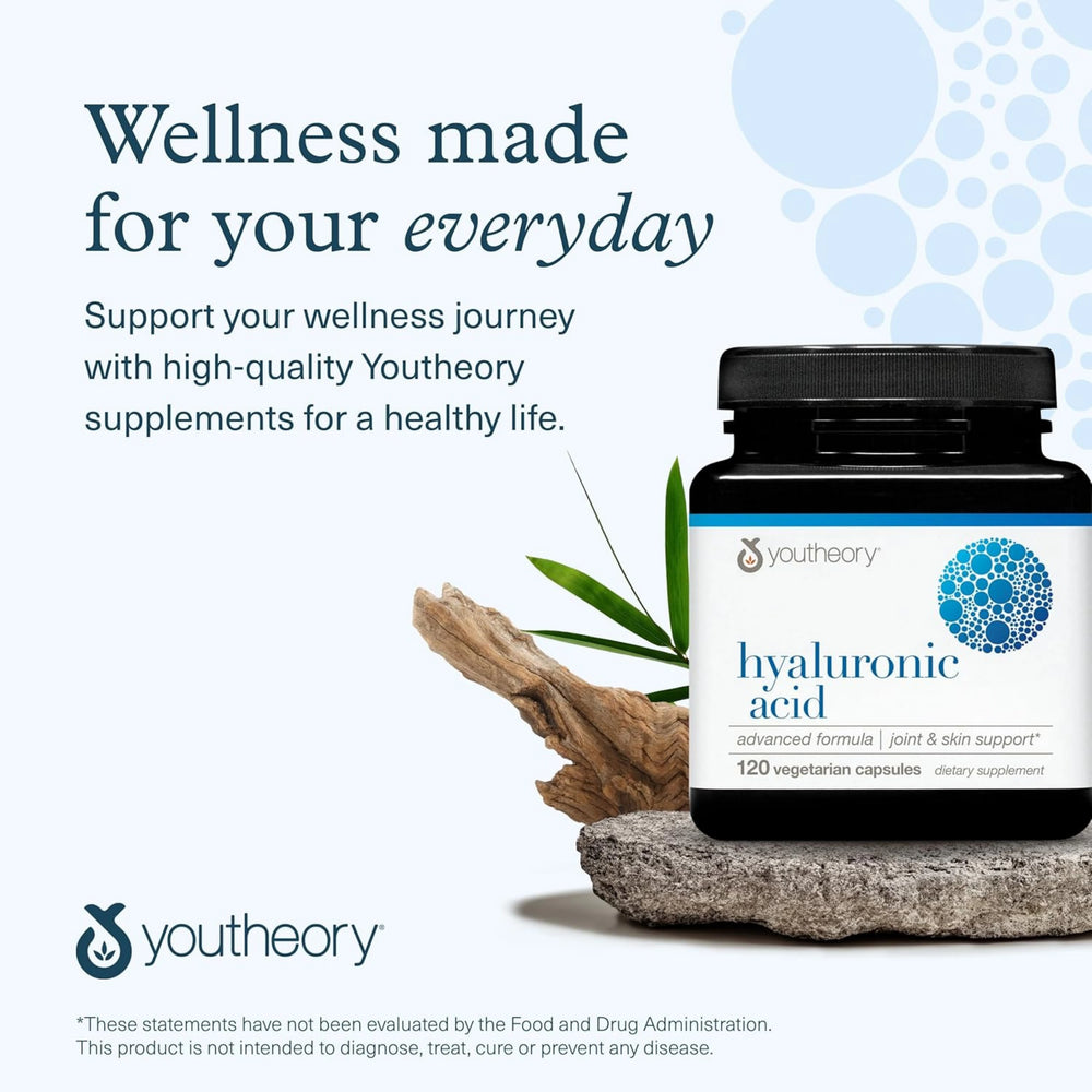 Youtheory, Hyaluronic Acid, Advanced Formula, 120 Vegetarian capsules