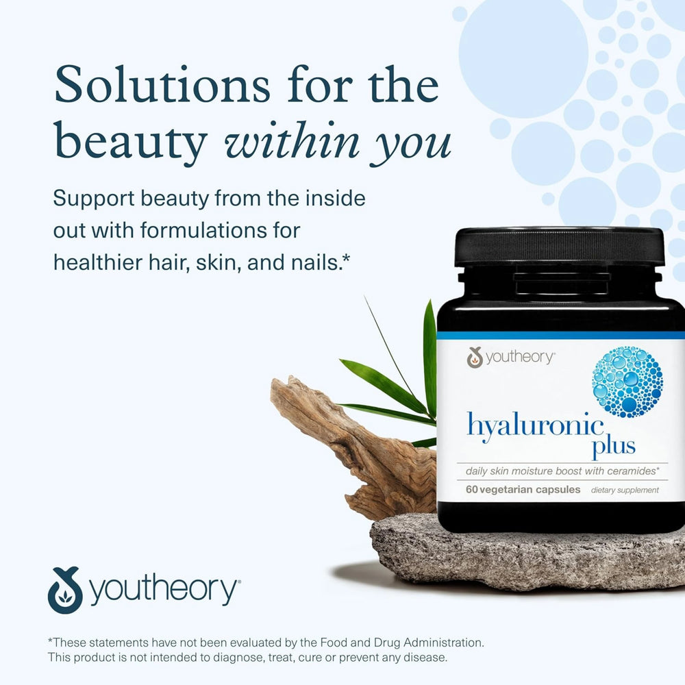 Youtheory, Hyaluronic Plus, 60 Vegetarian Capsules