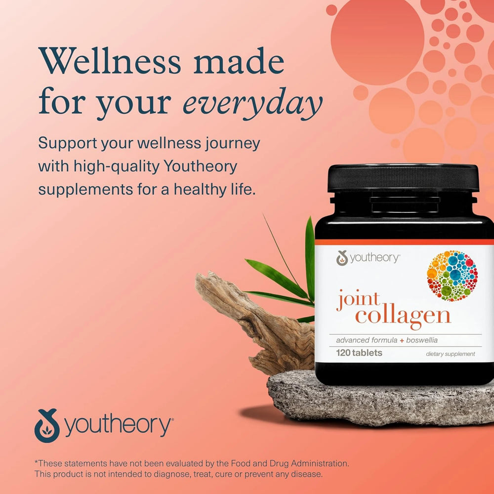 Youtheory, Joint Collagen Advanced Formula, 120 Tablets