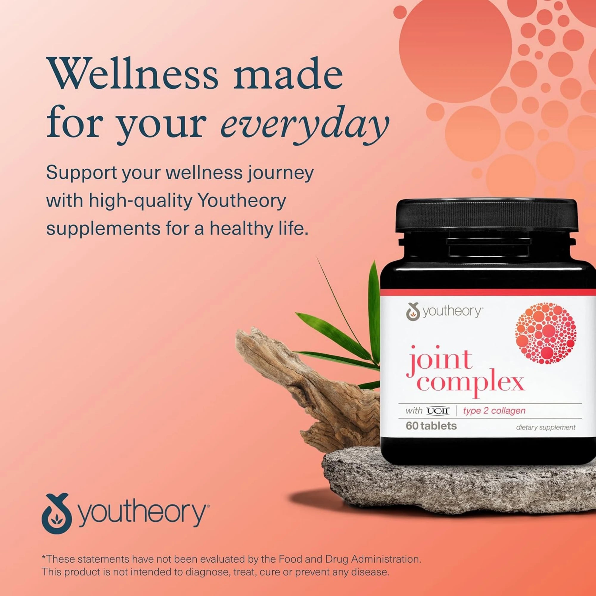 Youtheory, Joint Complex with UC-II, 60 Tablets