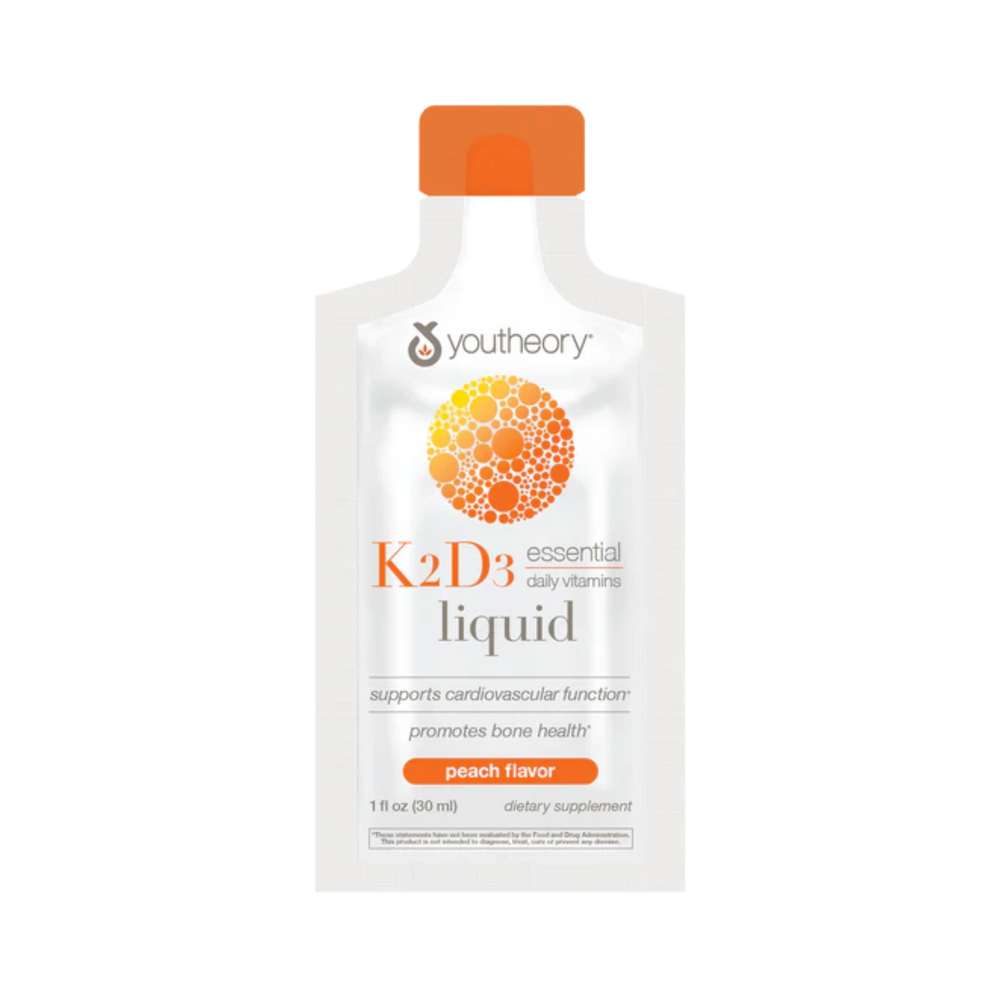 Youtheory, K2 and D3 Liquid, 12 Packets, 1 fl OZ