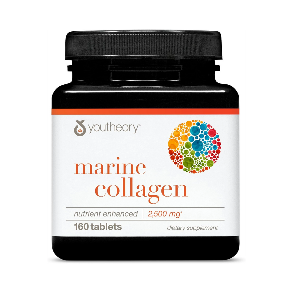 Youtheory, Marine Collagen, 2500 Mg, 160 Tablets