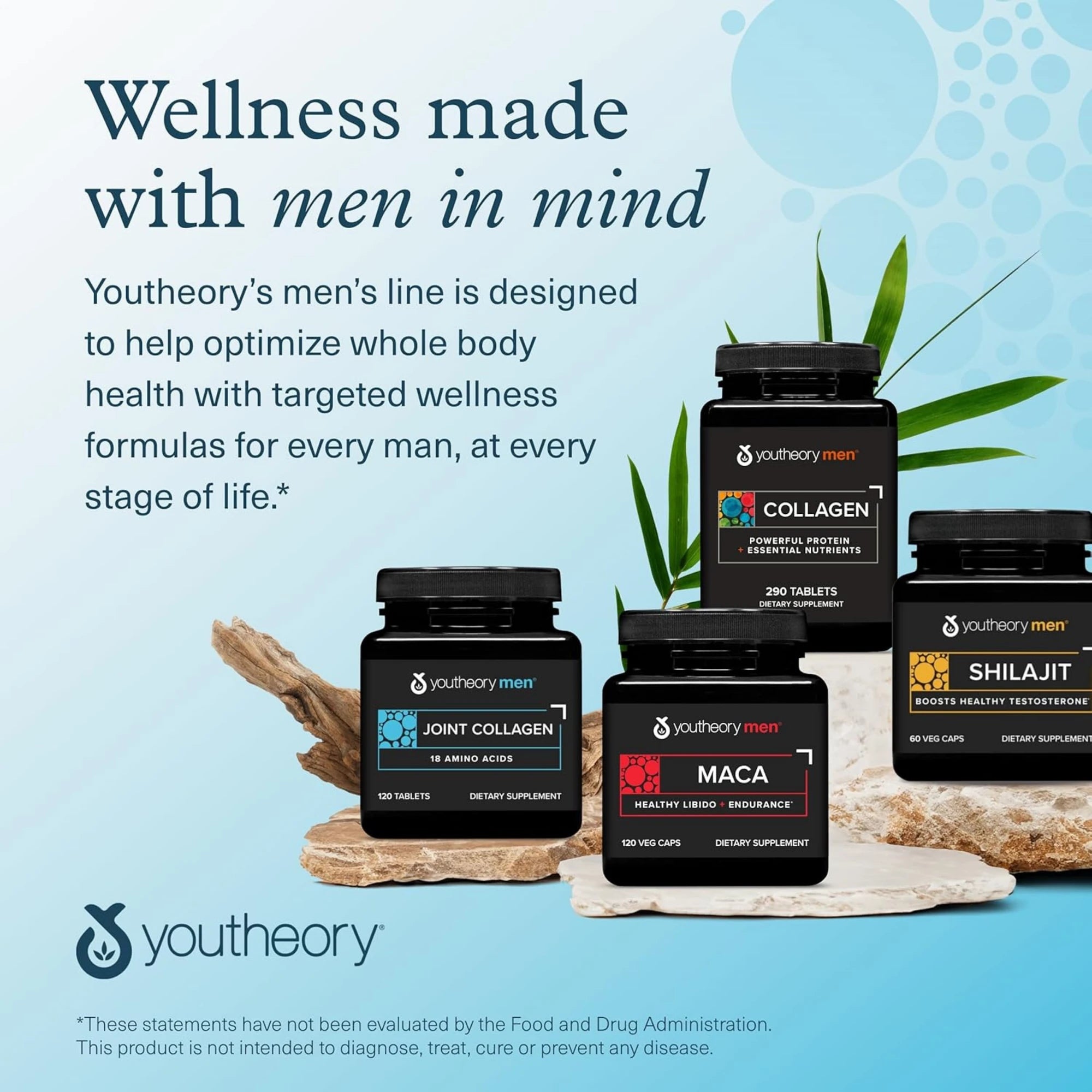 Youtheory, Men's Joint Collagen Advanced, 120 Tablets