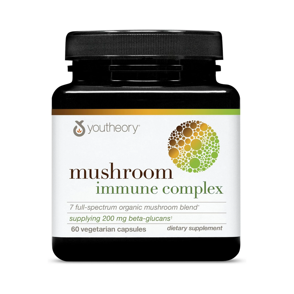 Youtheory,  Mushroom Immune Complex, 60 Vegetarian Capsules