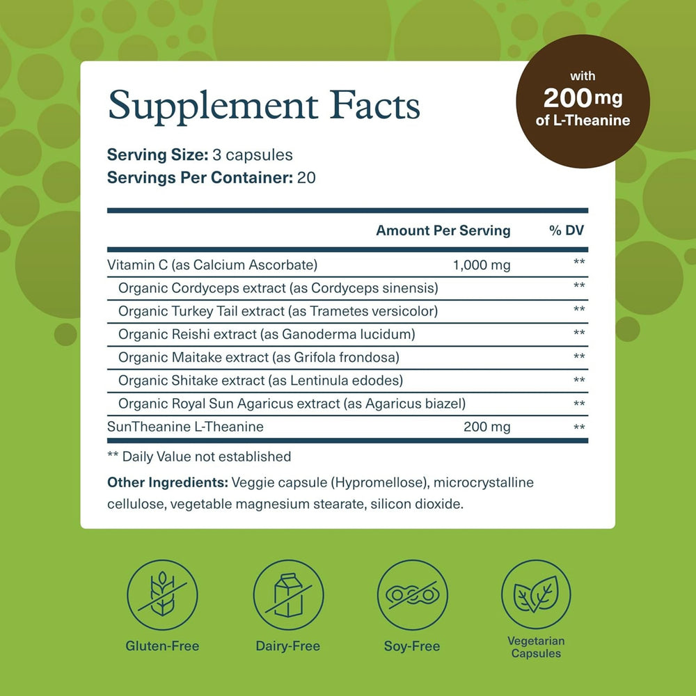 Youtheory, Mushroom Stress Complex, 60 Vegetarian Capsules