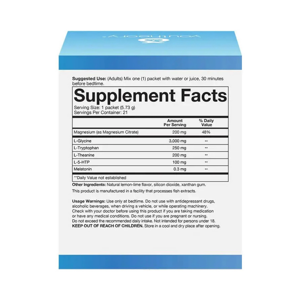 Youtheory, Sleep Powder Advanced, 21 Packets Box
