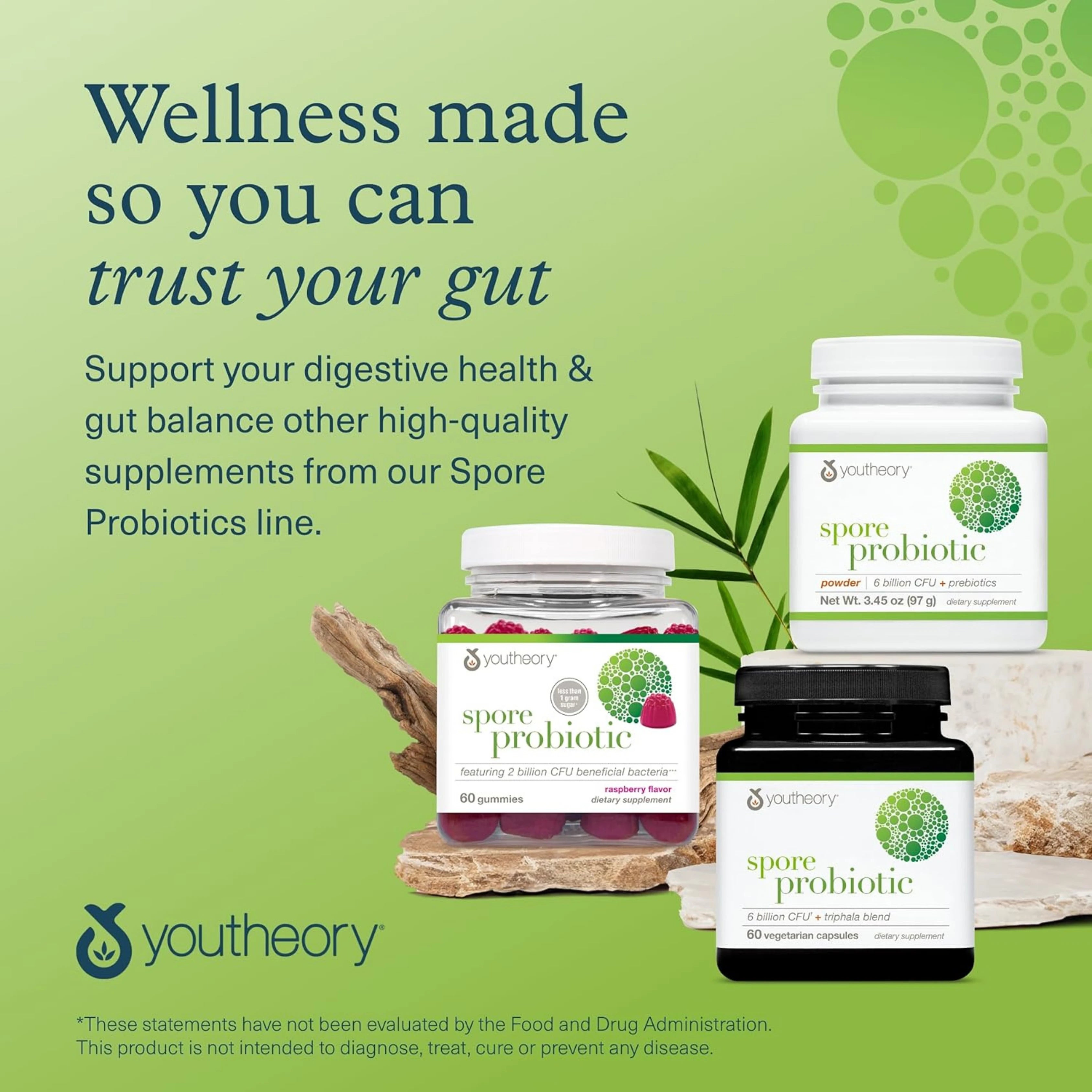Youtheory, Spore Probiotic Advanced, 60 Vegetarian Capsules