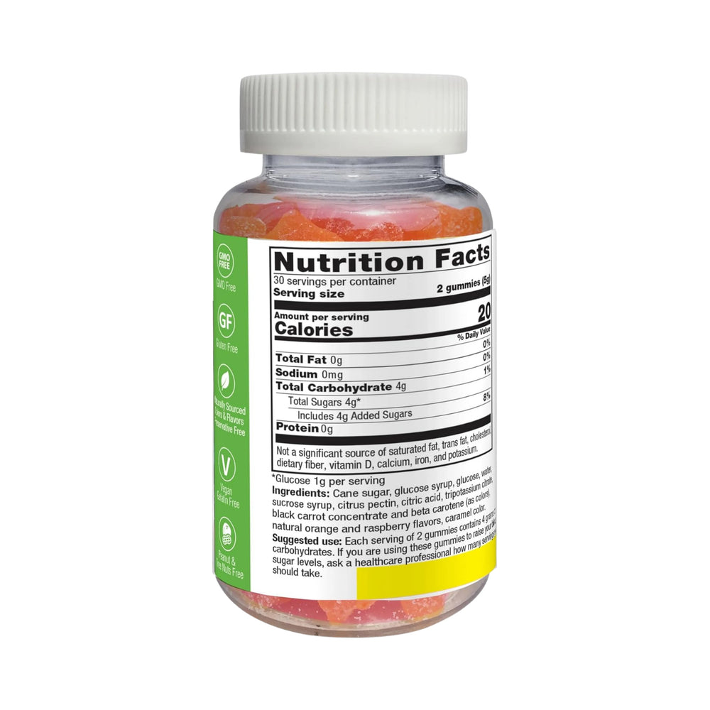 YumVs, Glucose, Great Fruit Flavors, 60 Gummies