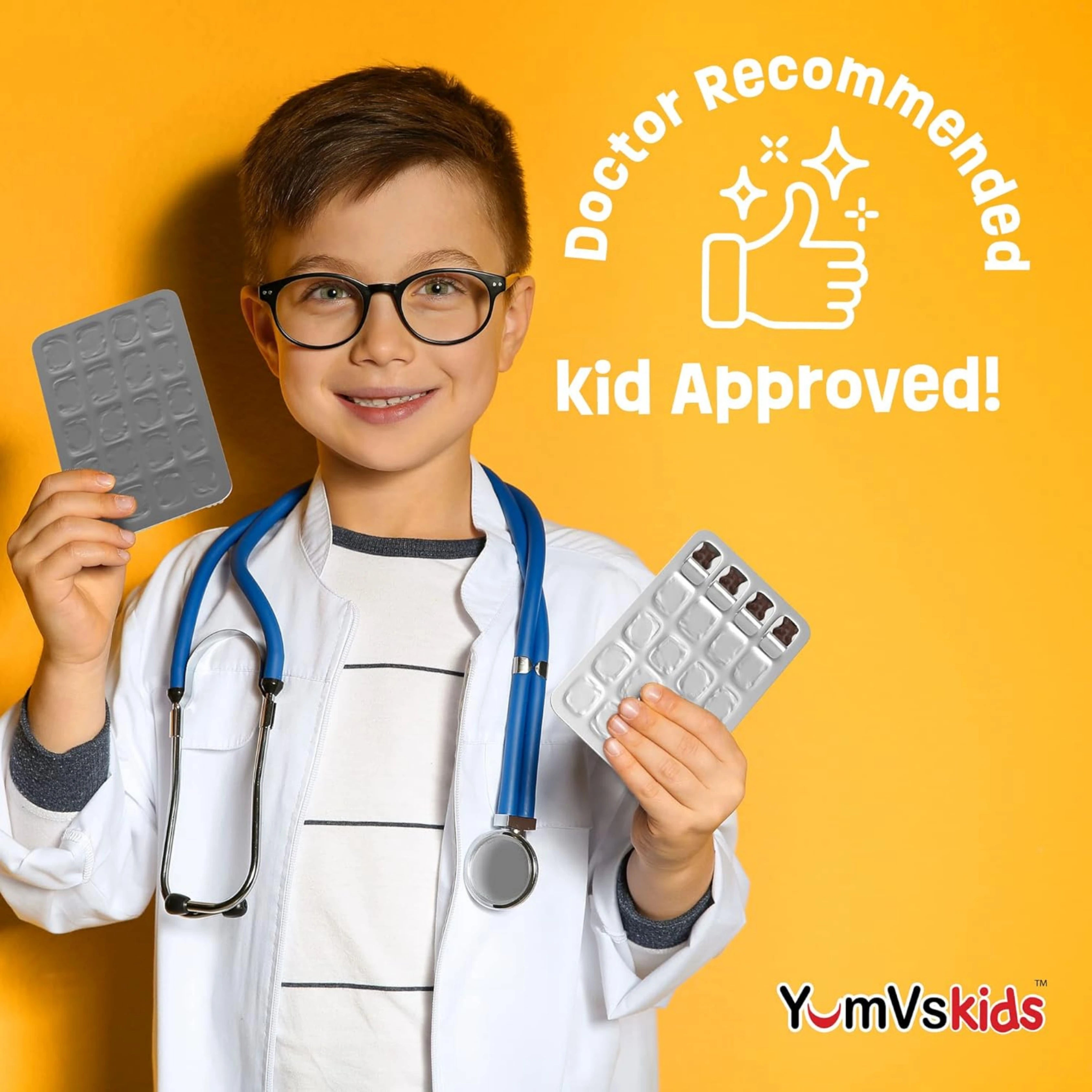 YumVs, Kids, Multi V with Multi-Mineral Formula, Milk Chocolate , 60 Bears