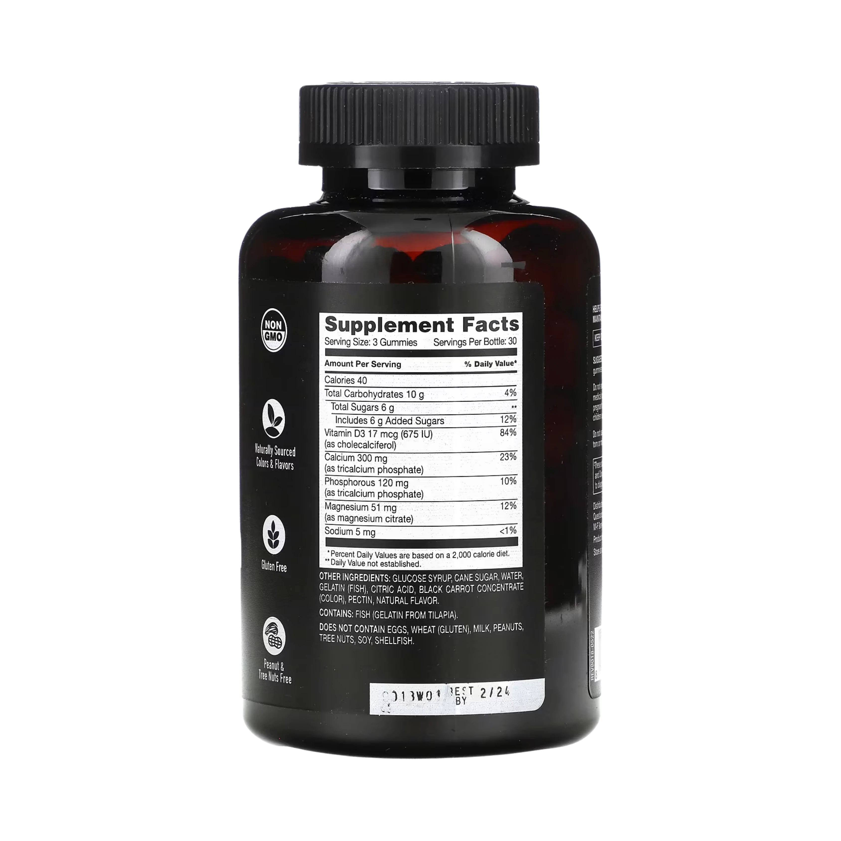 YumVs, Strong Earth Gummies, Calcium Magnesium & Vitamin D, Raspberry, 90 Gummies