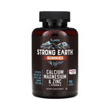 YumVs, Strong Earth Gummies, Calcium, Magnesium & Zinc + Vitamin D, Raspberry, 90 Gummies