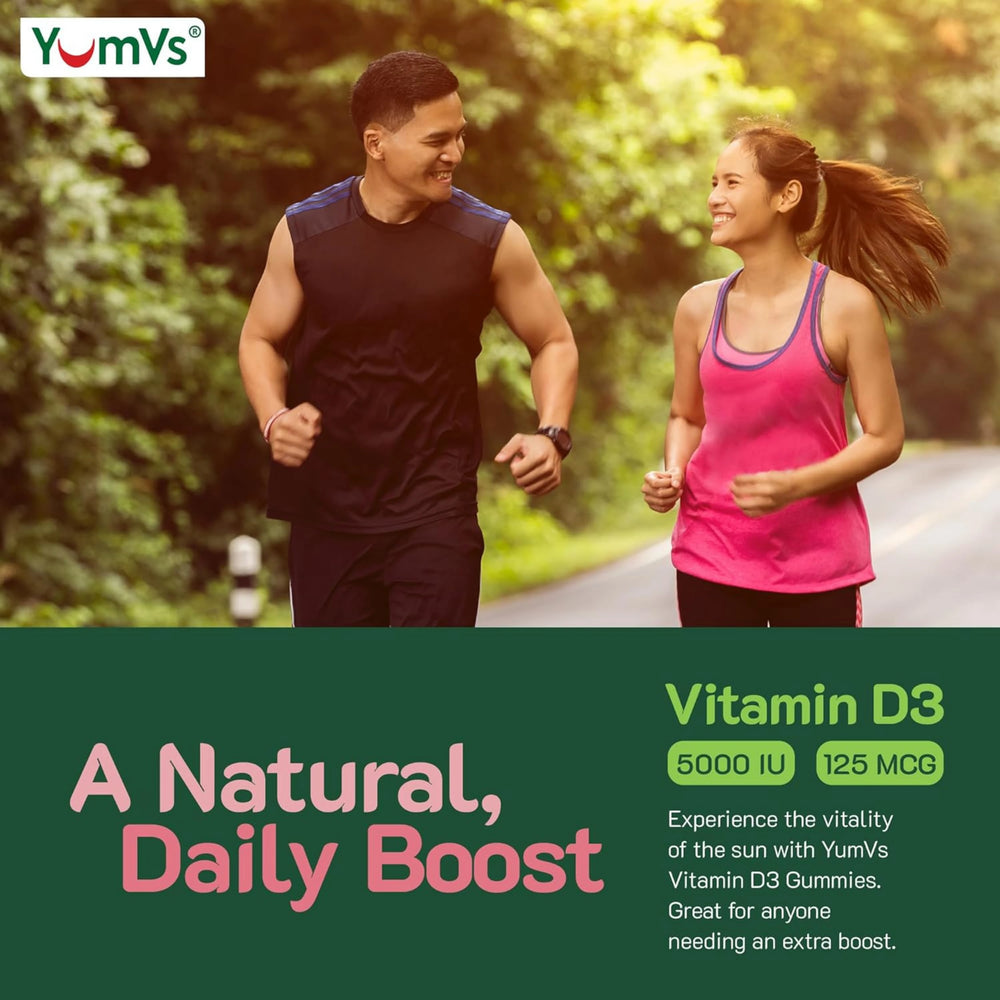 YumVs, Vitamin D3 Gummies, High Potency, Berry Flavor, 125 mcg, 60 Gummies