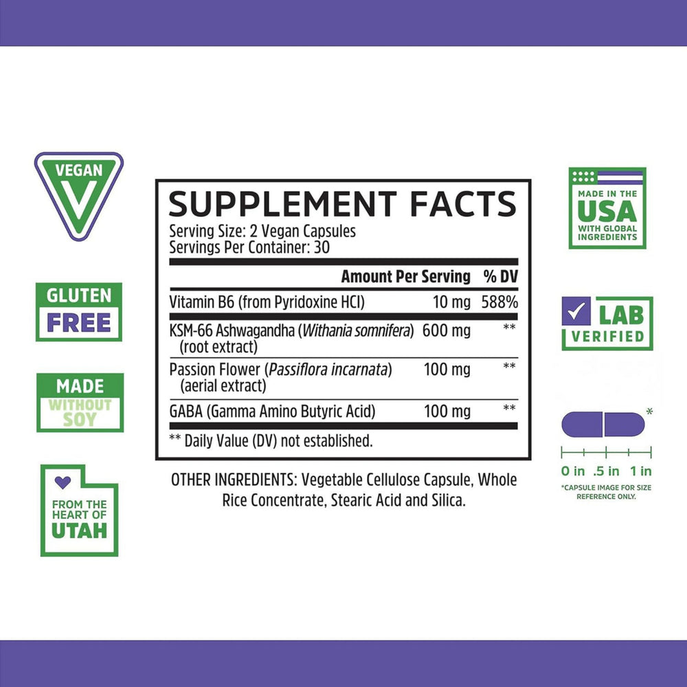 Zhou, Calm Now, Stress & Focus Support, 60 Veggie Capsules