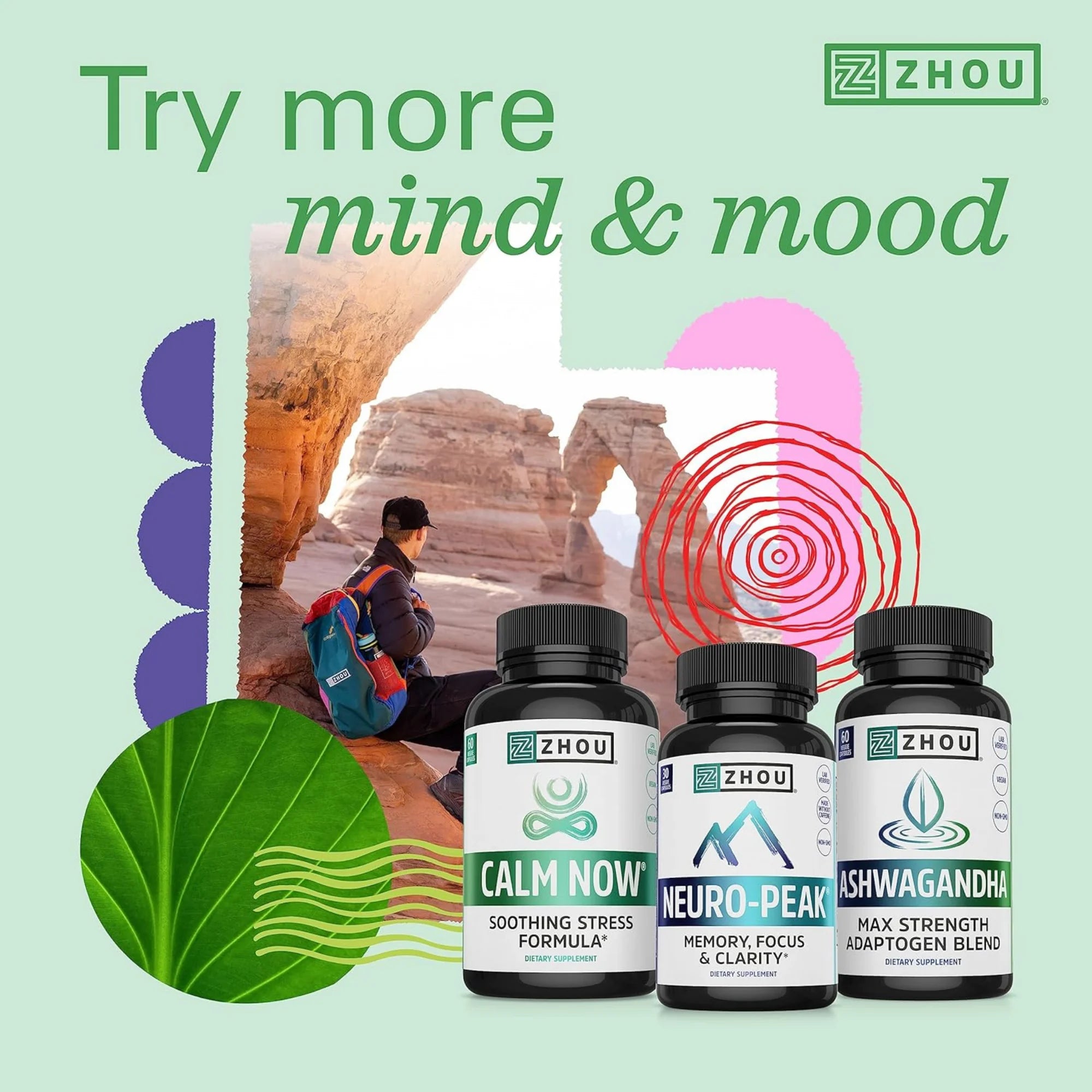 Zhou, Driftoff, Soothing Sleep Formula, 60 Veggie Capsules