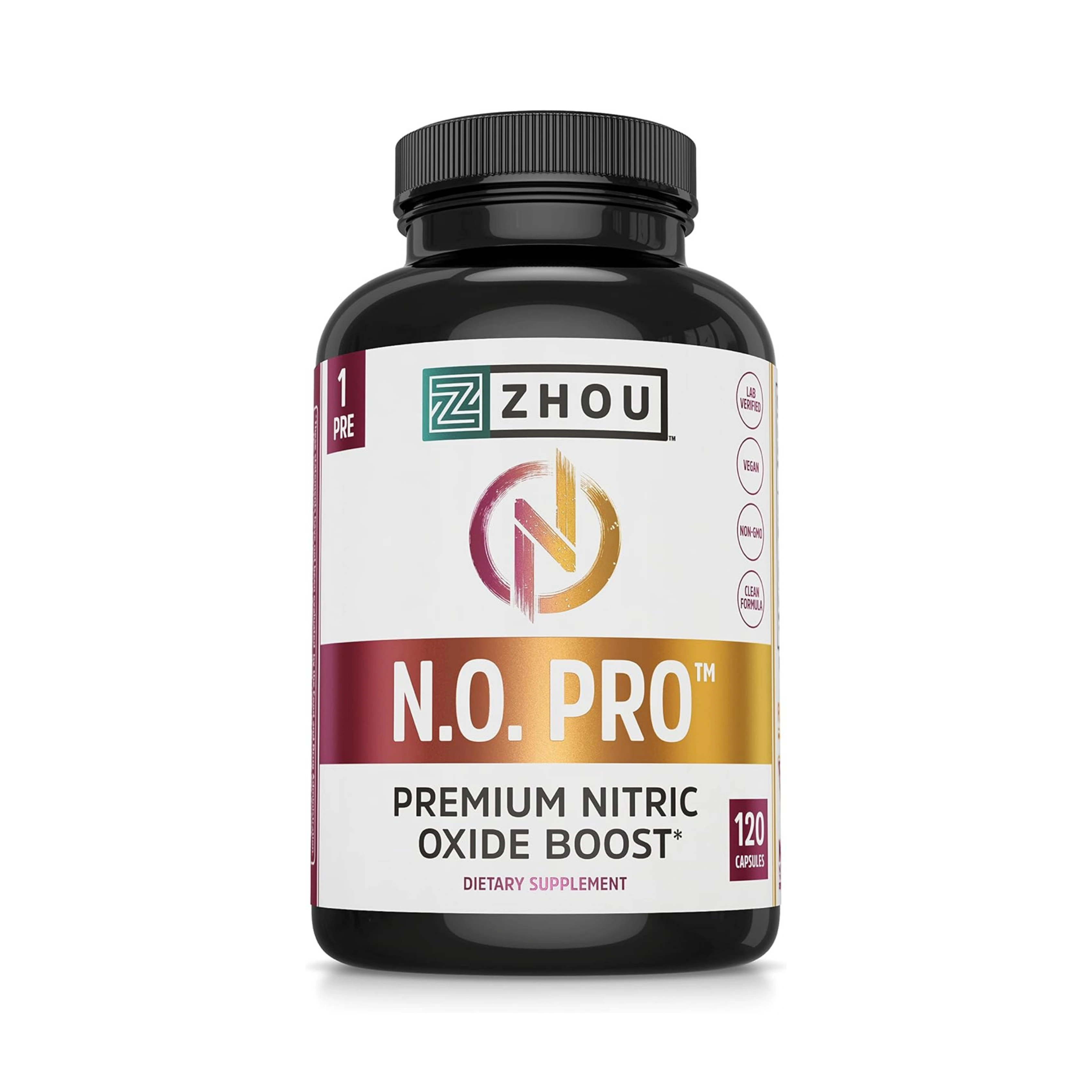 Zhou, N.O. Pro, Premium Nitric Oxide Boost,  120 Veggie Capsules