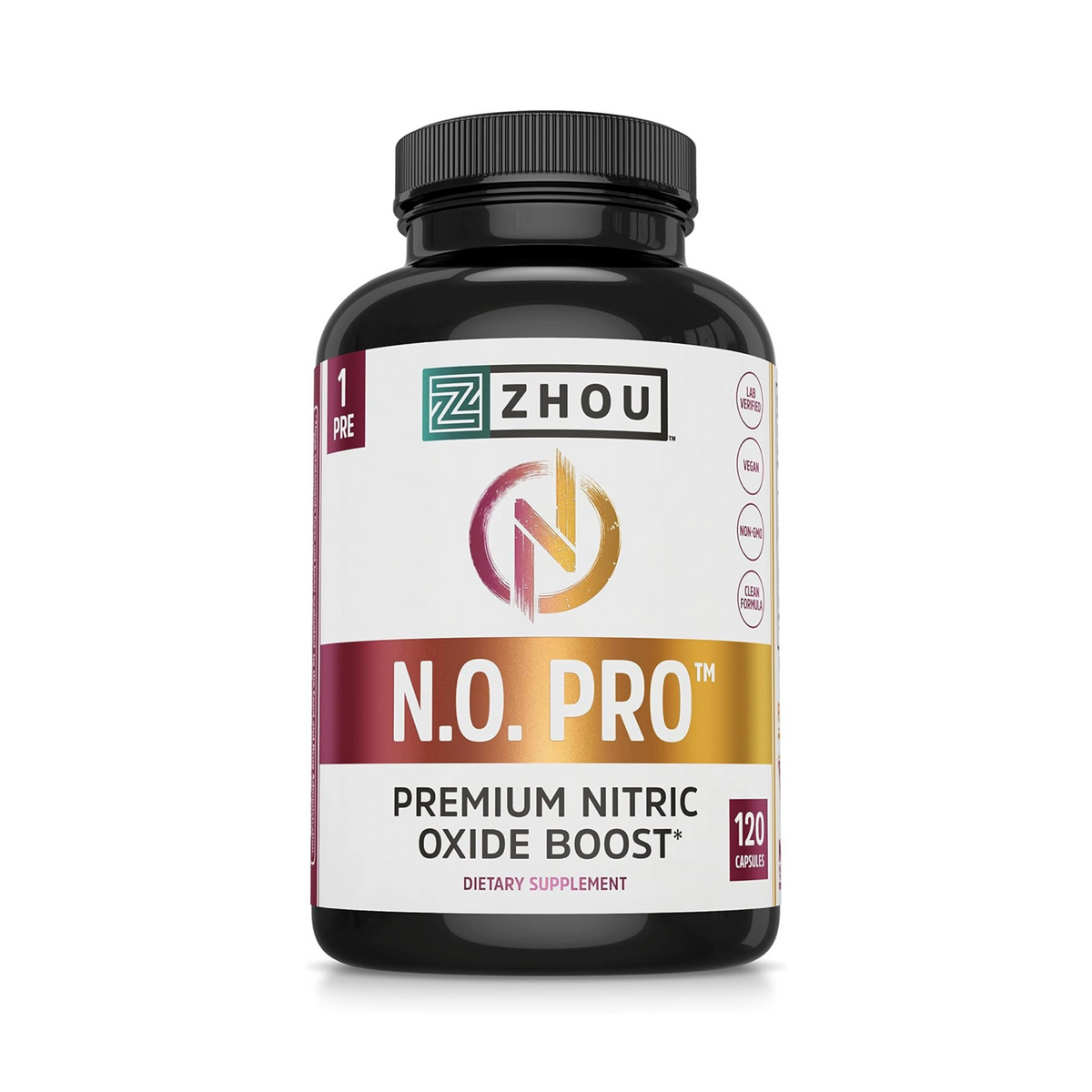 Zhou, N.O. Pro, Premium Nitric Oxide Boost,  120 Veggie Capsules