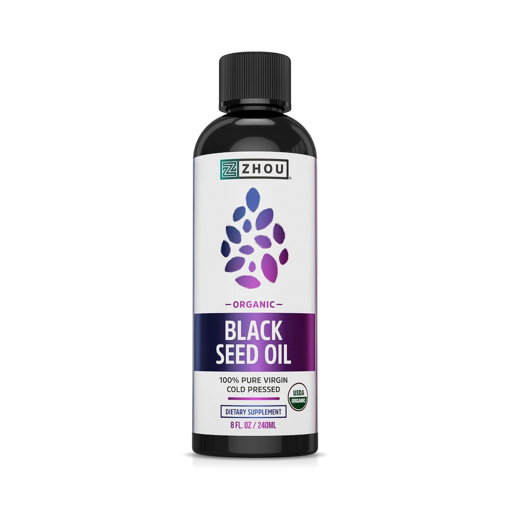 Zhou, Organic Black Seed Oil, Cold Pressed, 8 fl Oz, 240 ml