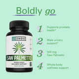 Zhou,  Saw Palmetto,  500 mg, 100 Veggie Capsules