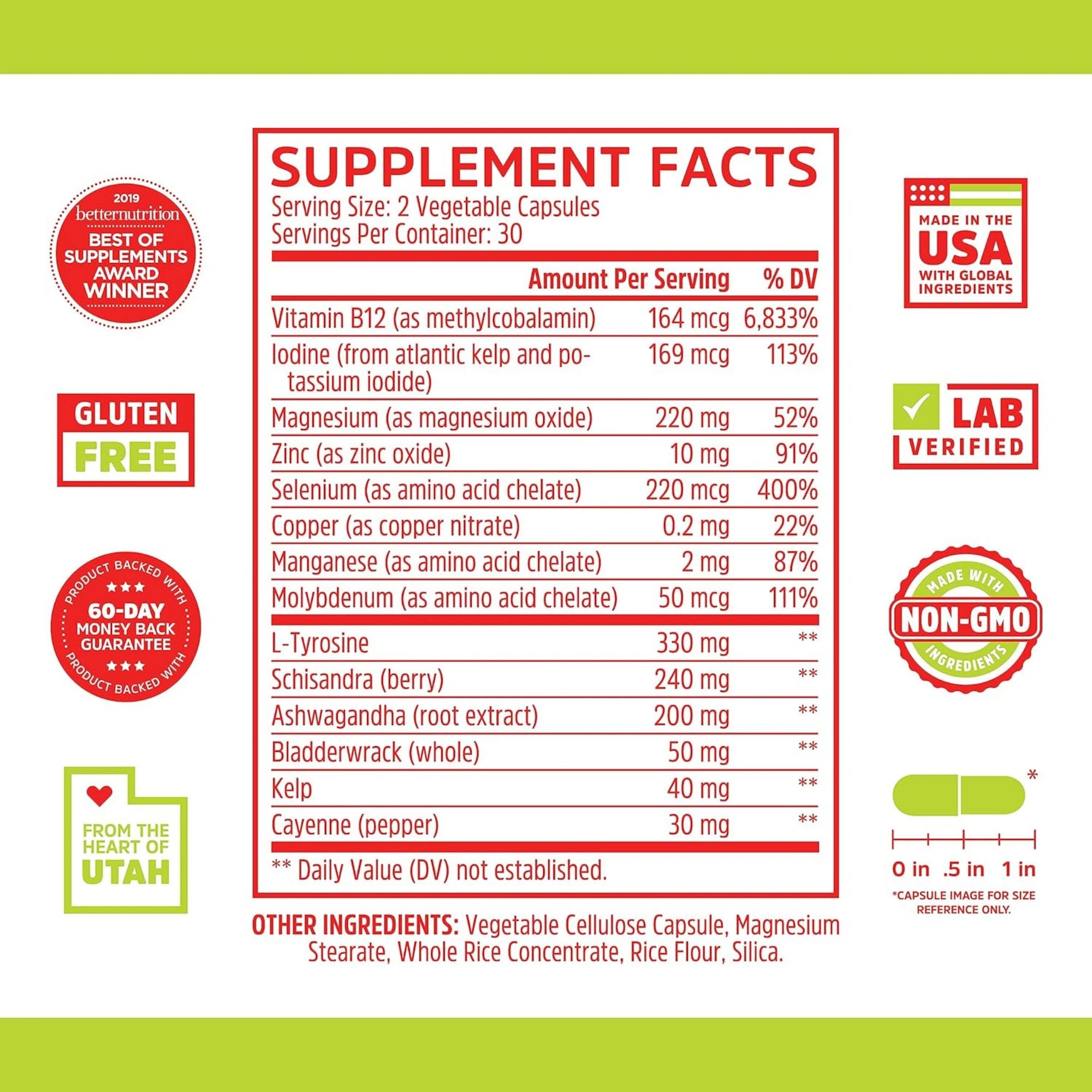 Zhou, Thyroid Support, 60 Veggie Capsules