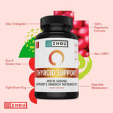 Zhou, Thyroid Support, 60 Veggie Capsules
