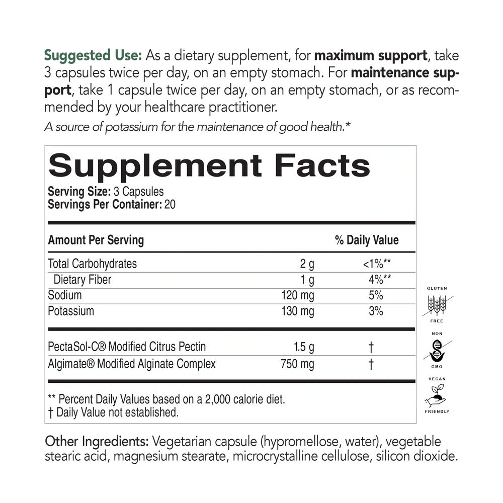 Eco Nugenics PectaClear Supplement Fact